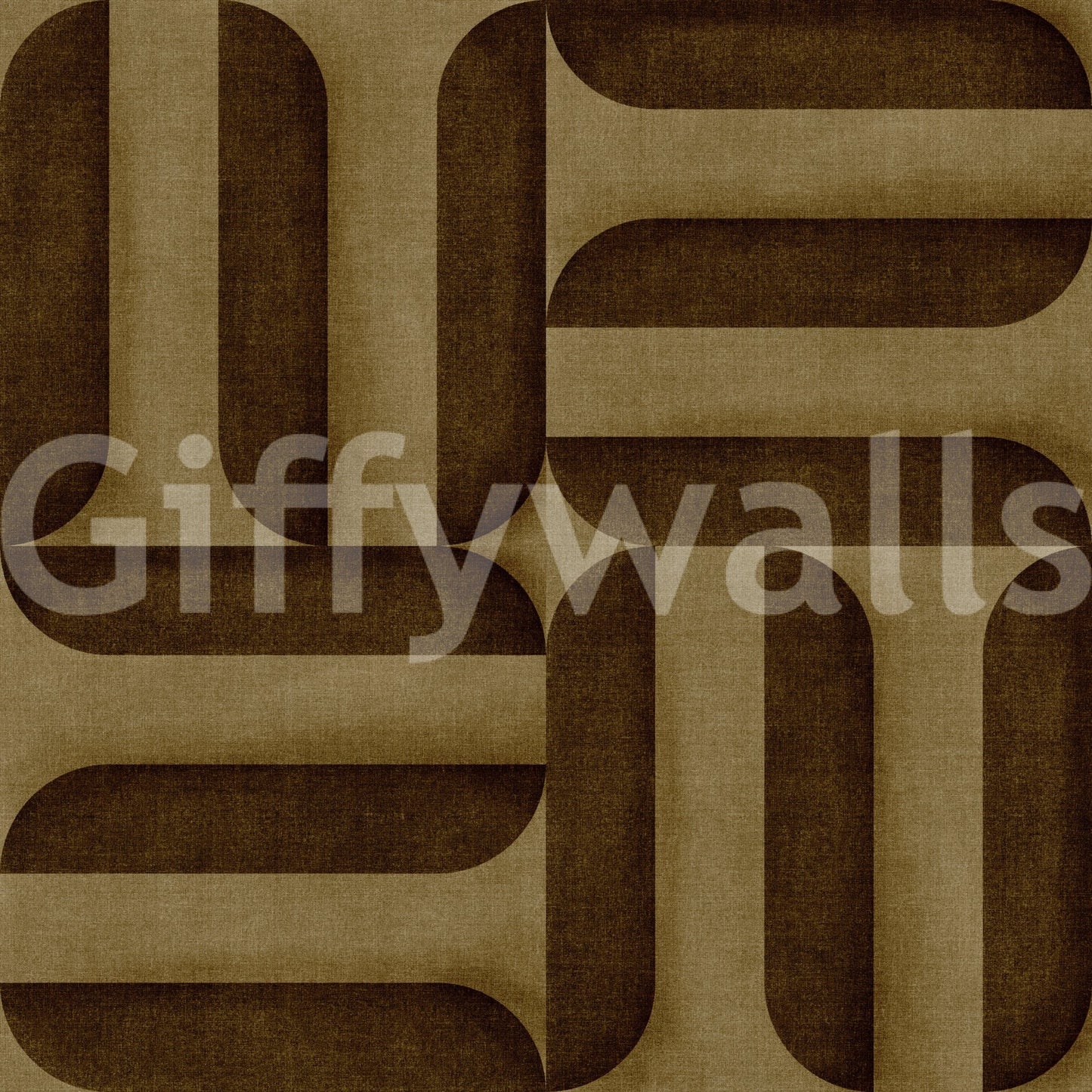 Modern Textured Signs Umber Wallpaper
