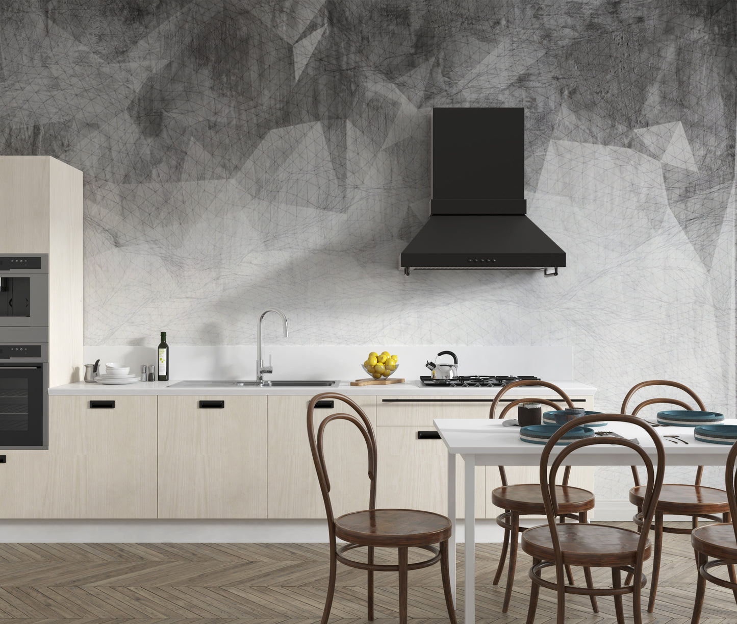 Subtle monochrome geometric texture