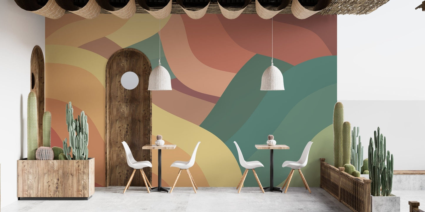 Dynamic Wave Pattern Wallpaper