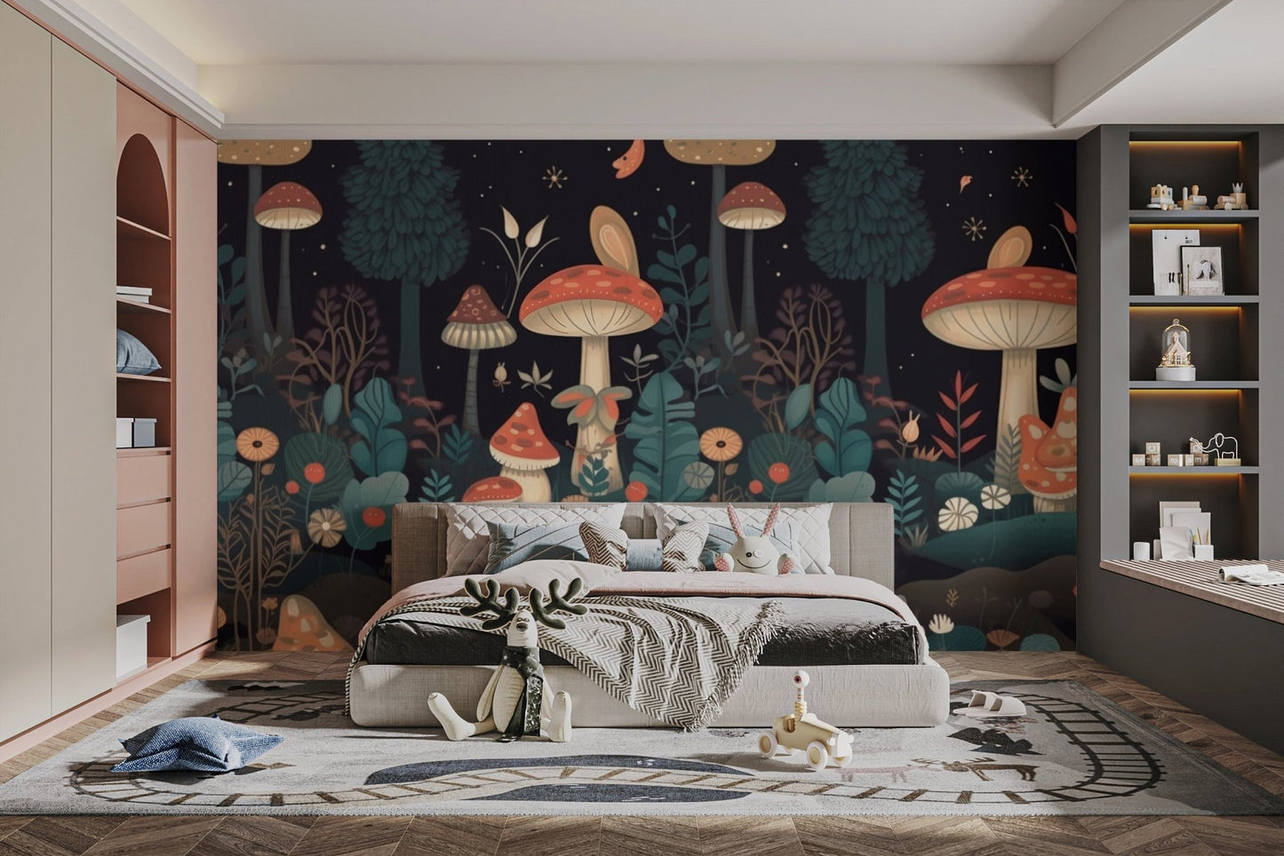 Mushroom Garden Wallpaper Mural