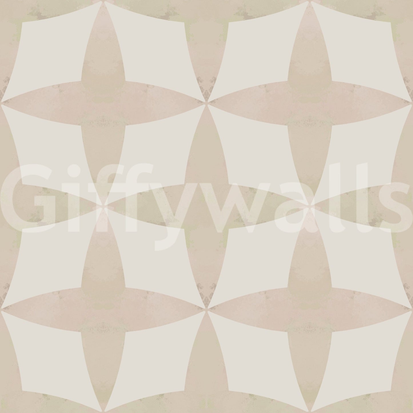 Delicate Neutral Diamonds wallpaper for walls, intersecting square geometry.