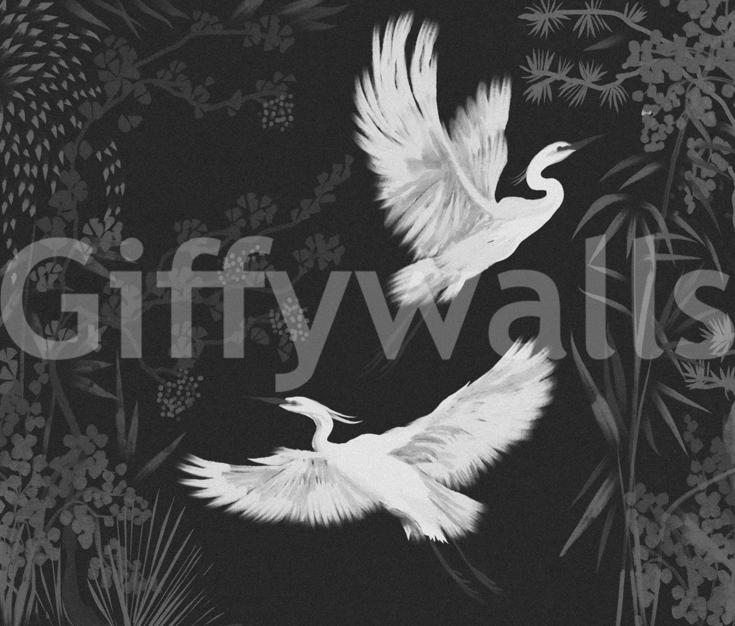 Night Heron's Grace Wall Mural