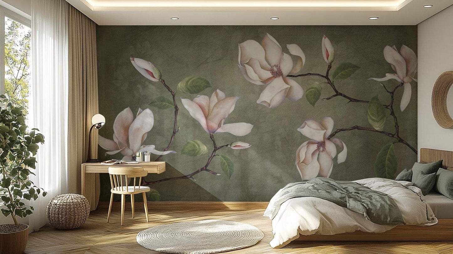 Nature Inspired Floral Wall Mural