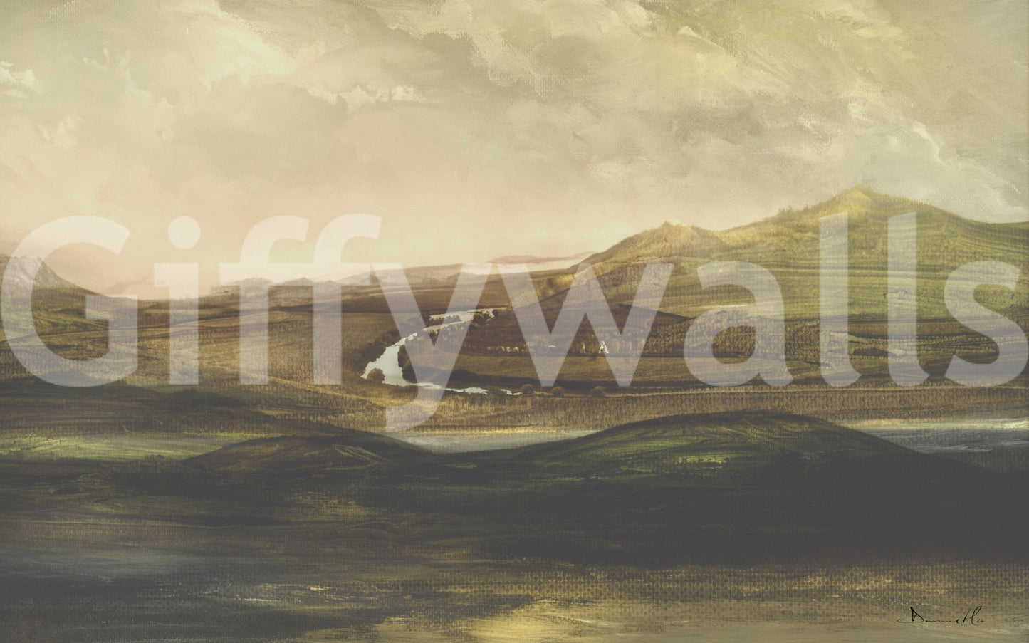 A high-quality minimalist wall mural for walls., GD5577
