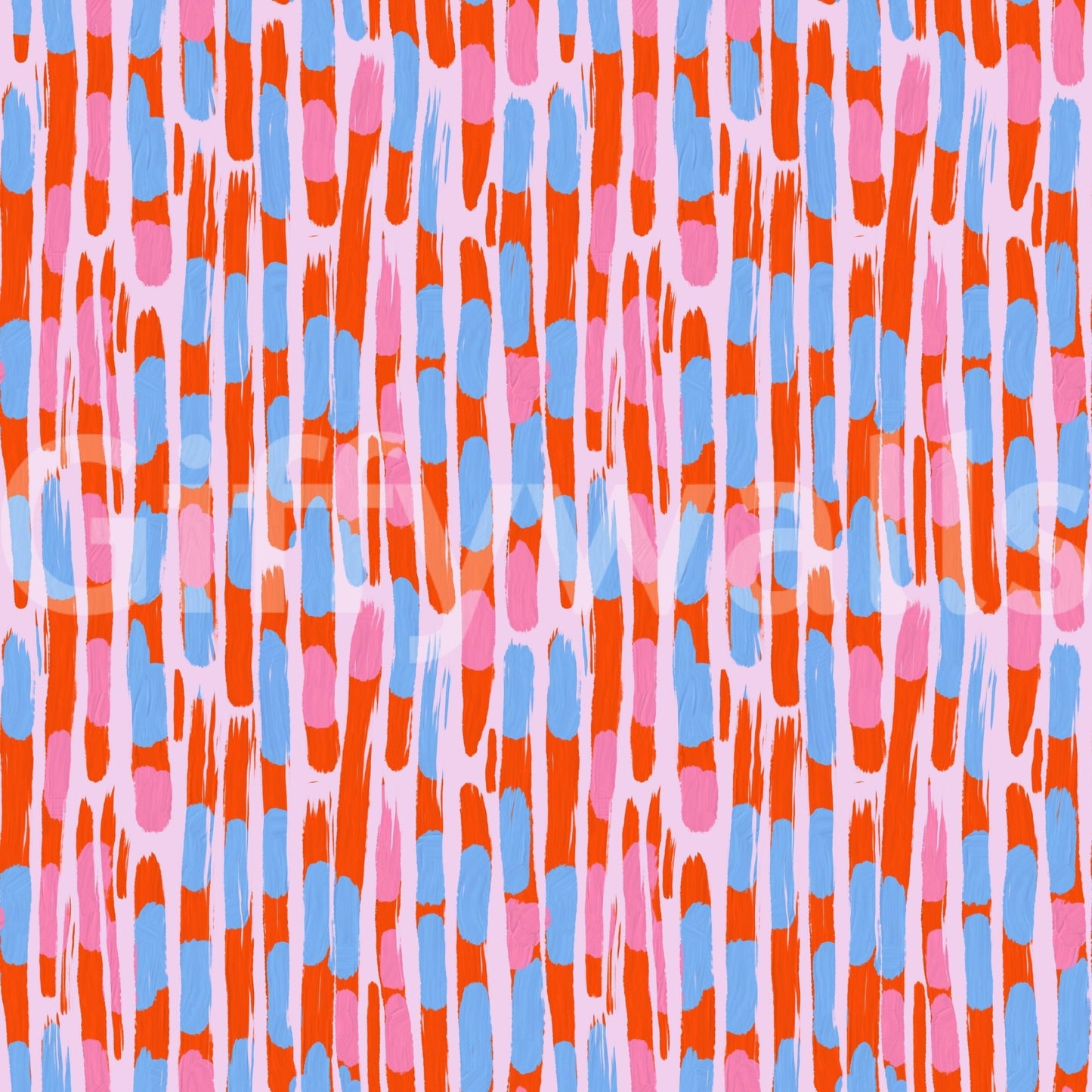 A detail of the brushstrokes and tones in the design., GD4667