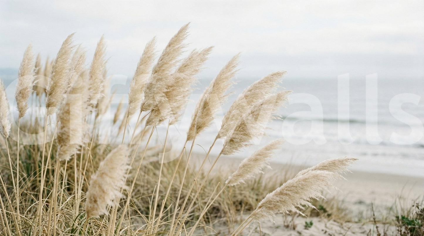 Pampas Whisper Wall Mural