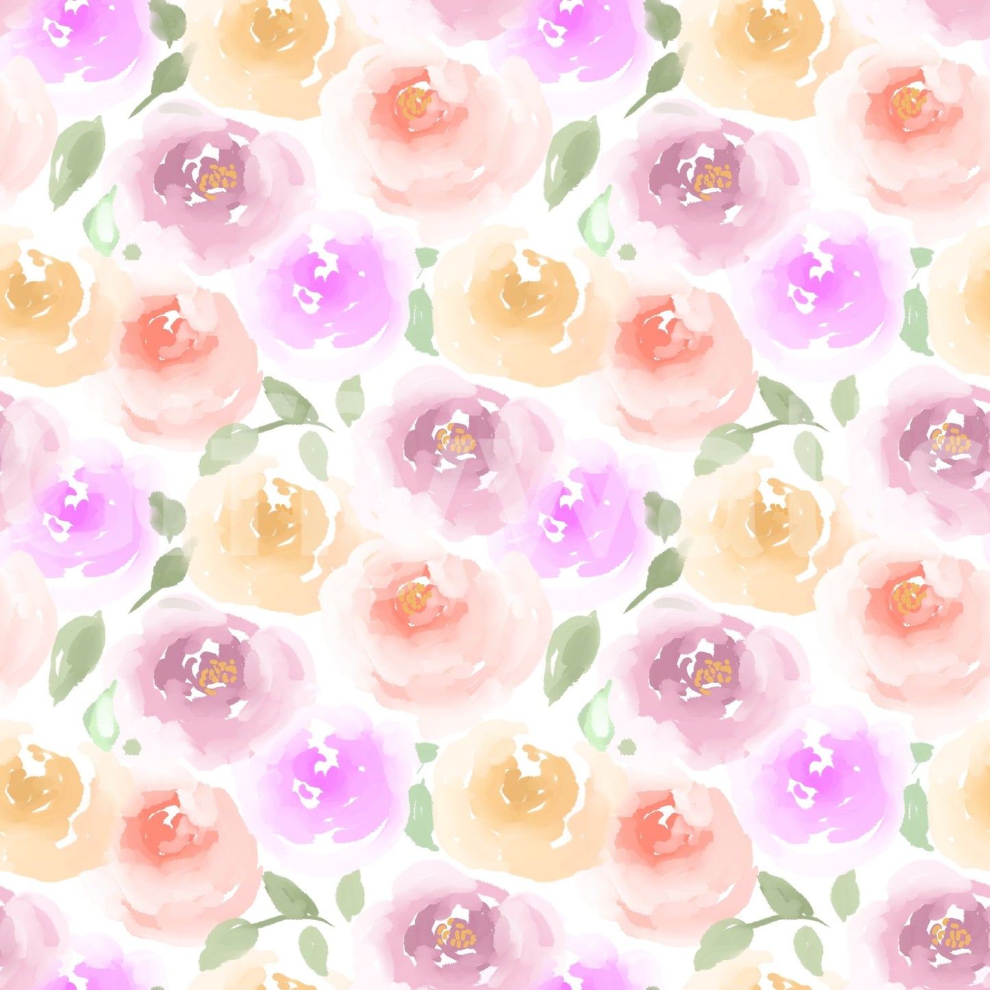 Pastel Rose Garden Wallpaper