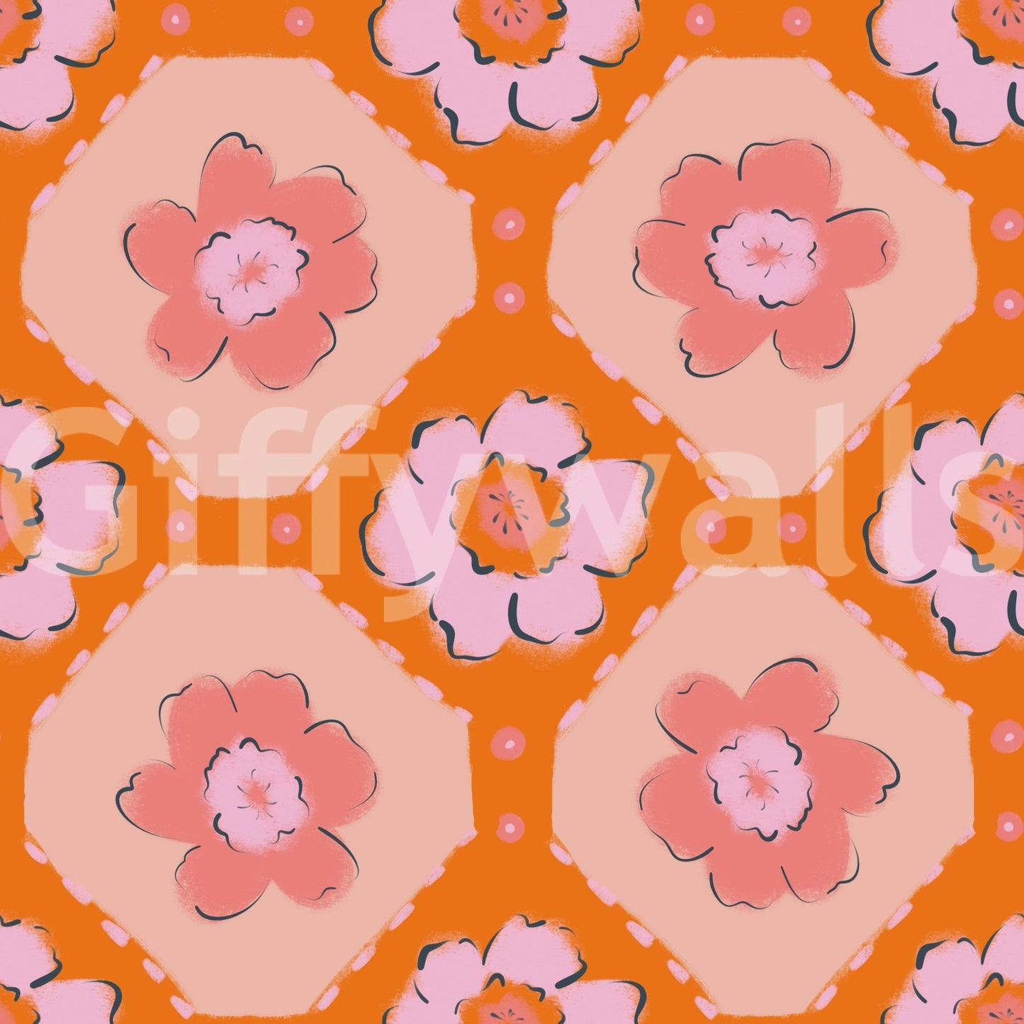 The design is non-realistic and interpretive.