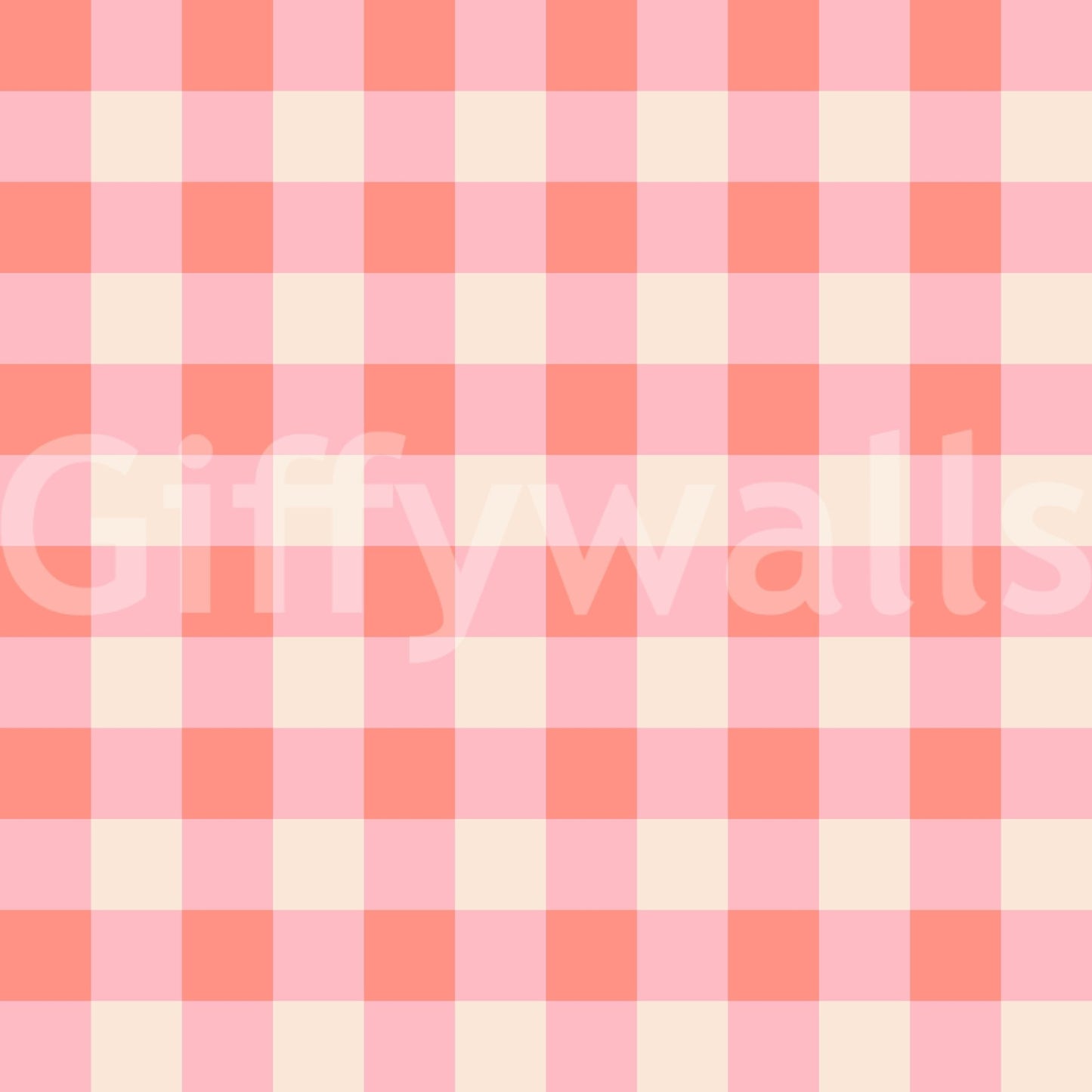 Peach Fuzz Checkered Theme Wallpaper