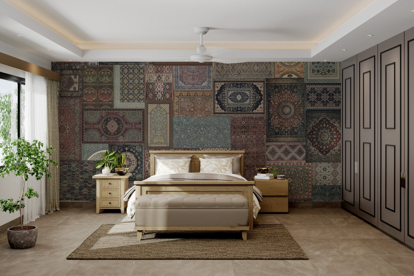 Rich Persian patterns in grid layout