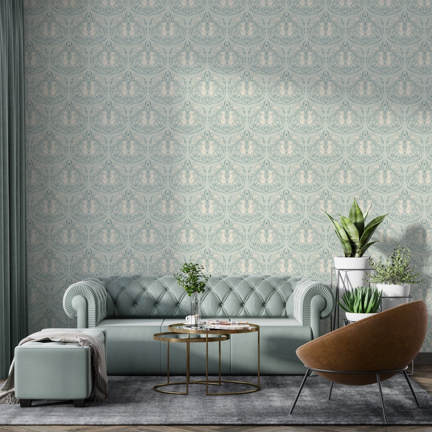 Intricate damask wallpaper for room GD133