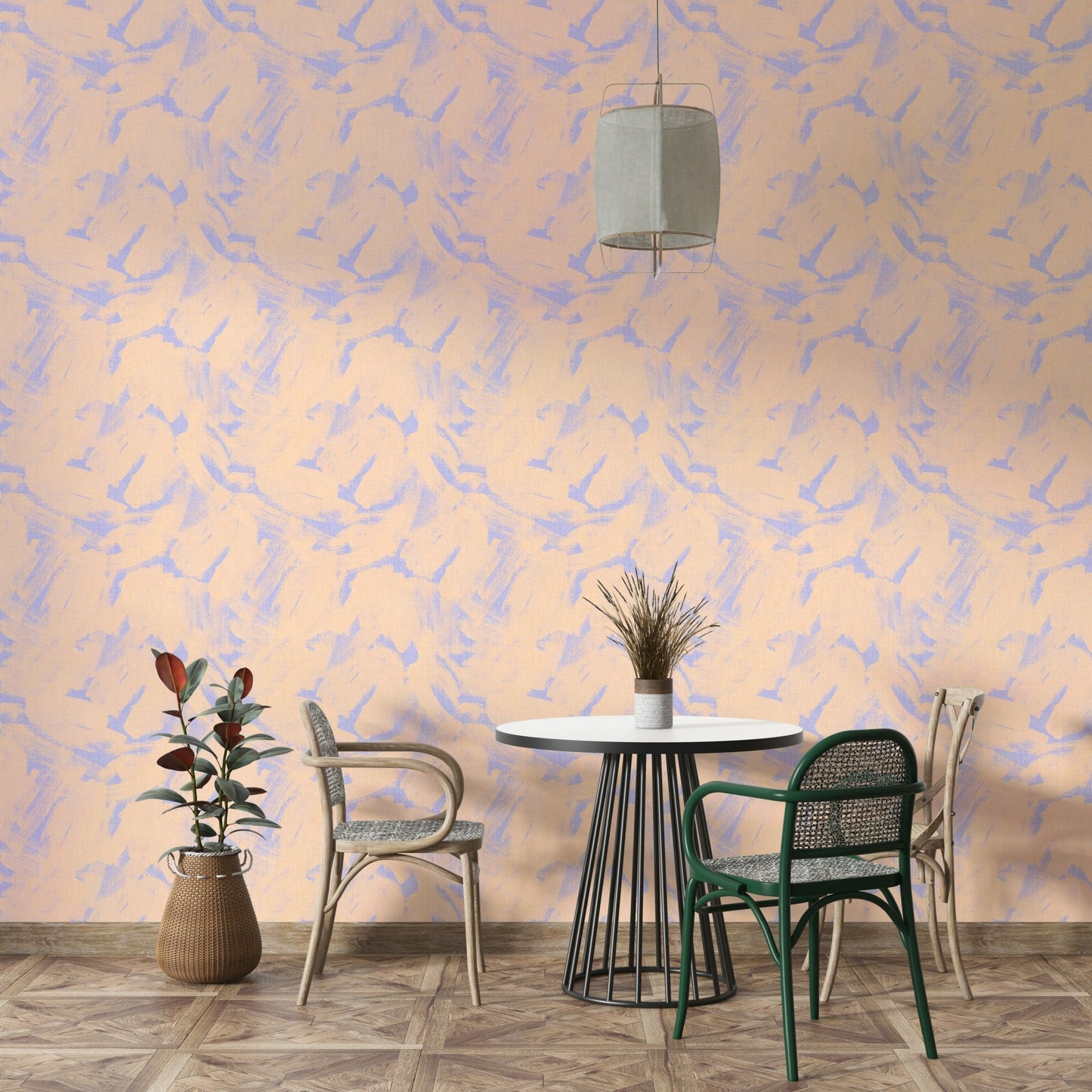Elegant wallpaper with soft brush strokes