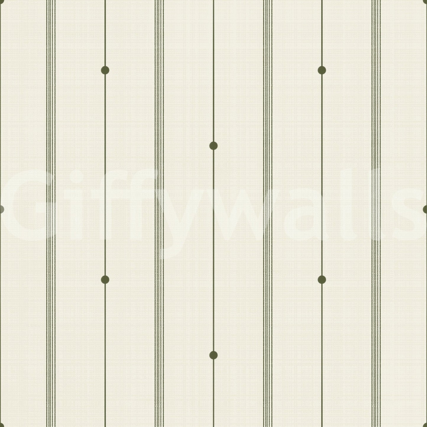 Refined Minimal Stripes Buttercream-Olive Wallpaper
