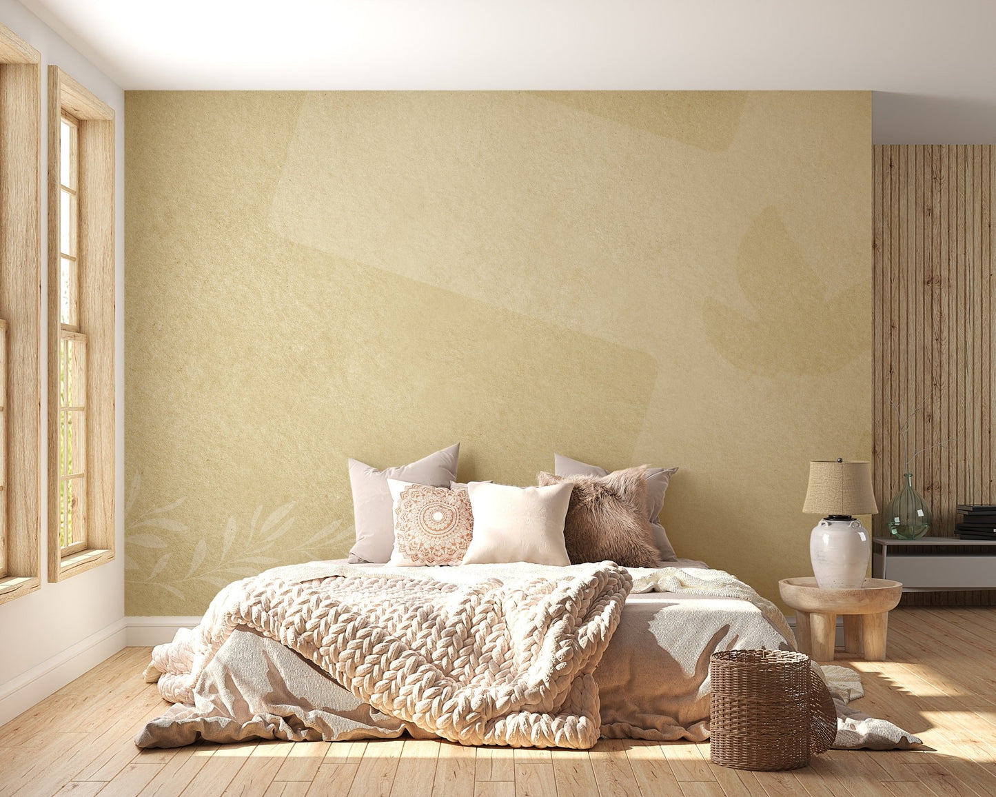 Spiritual Dove Wallpaper with Olive