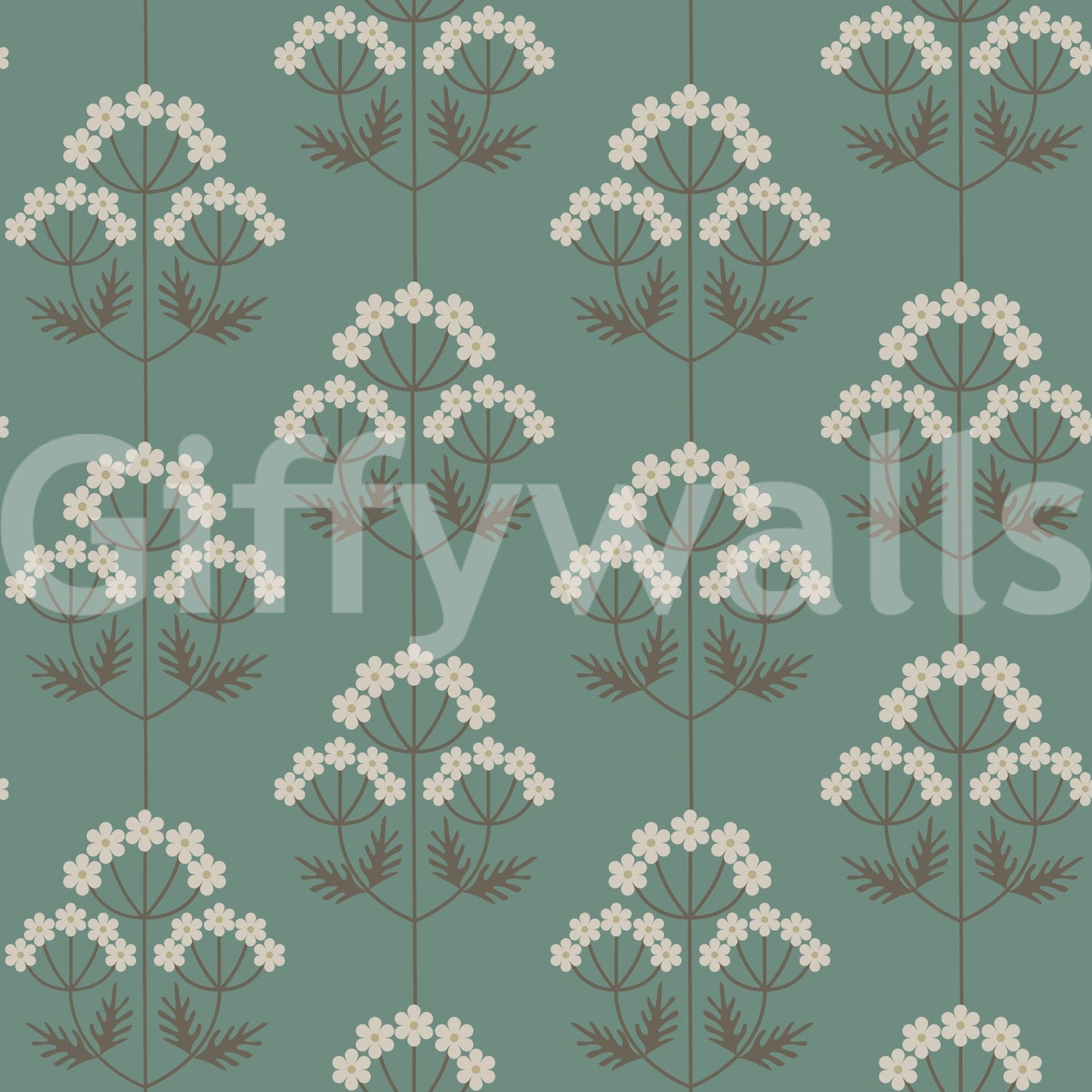 A high-quality botanical print wall mural for walls.