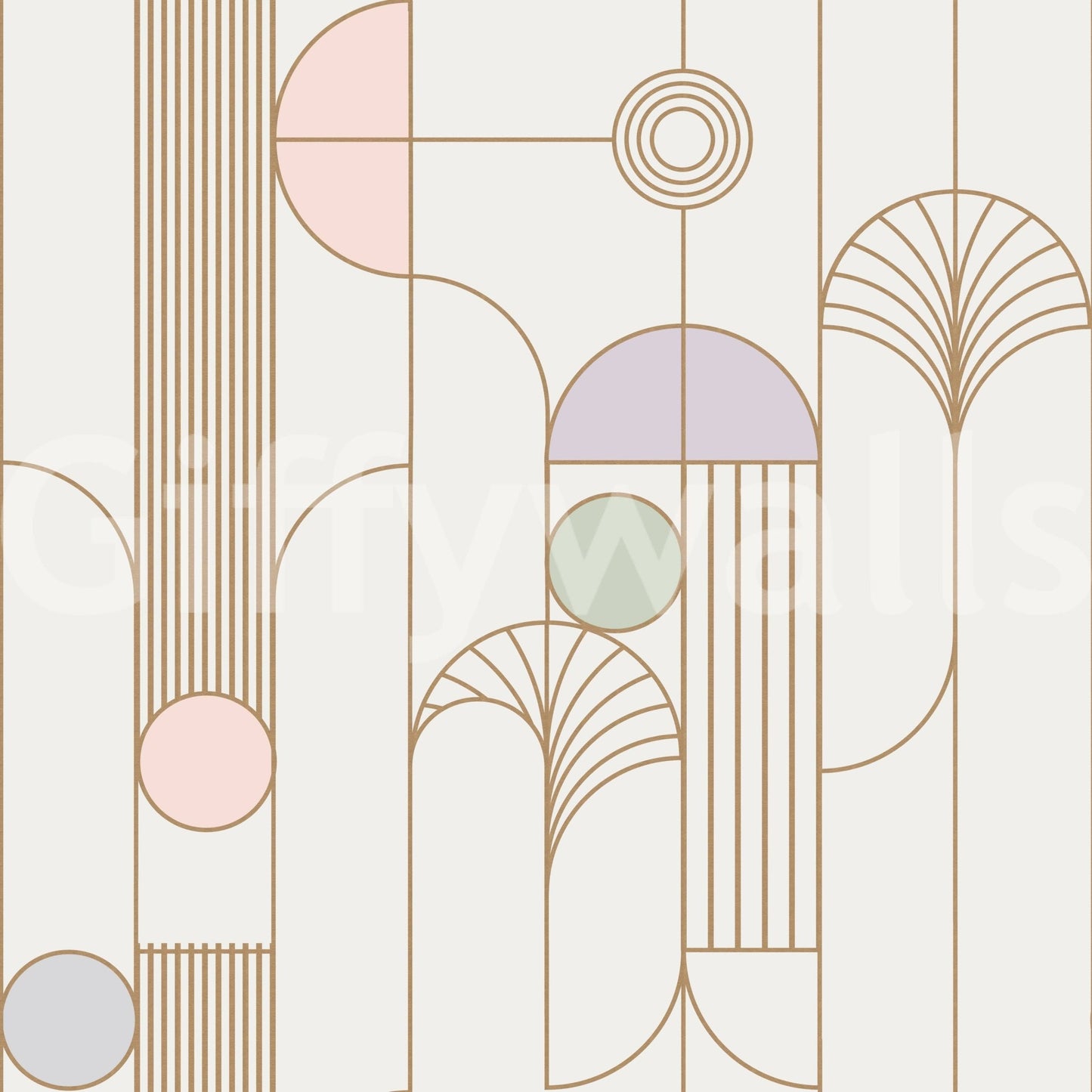 Retro Chic Art Deco Wallpaper