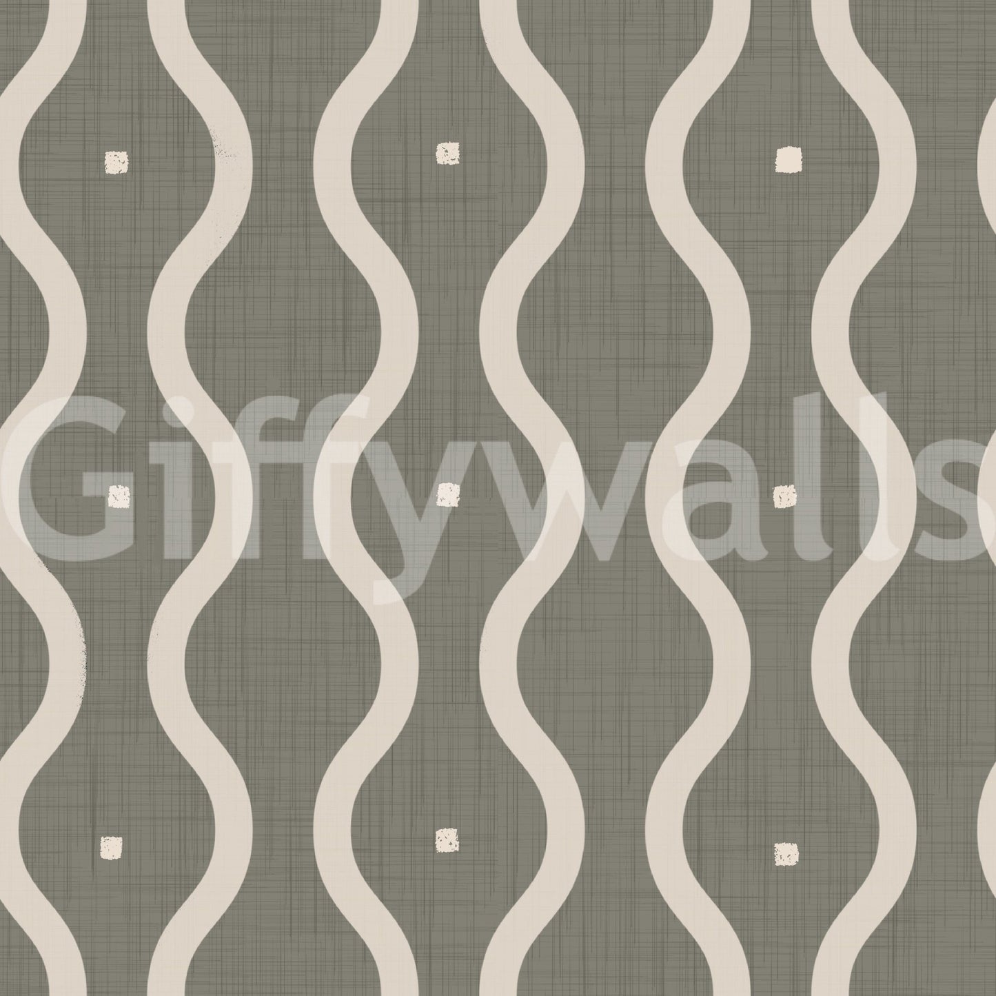 Retro Rhythm Taupe Wallpaper