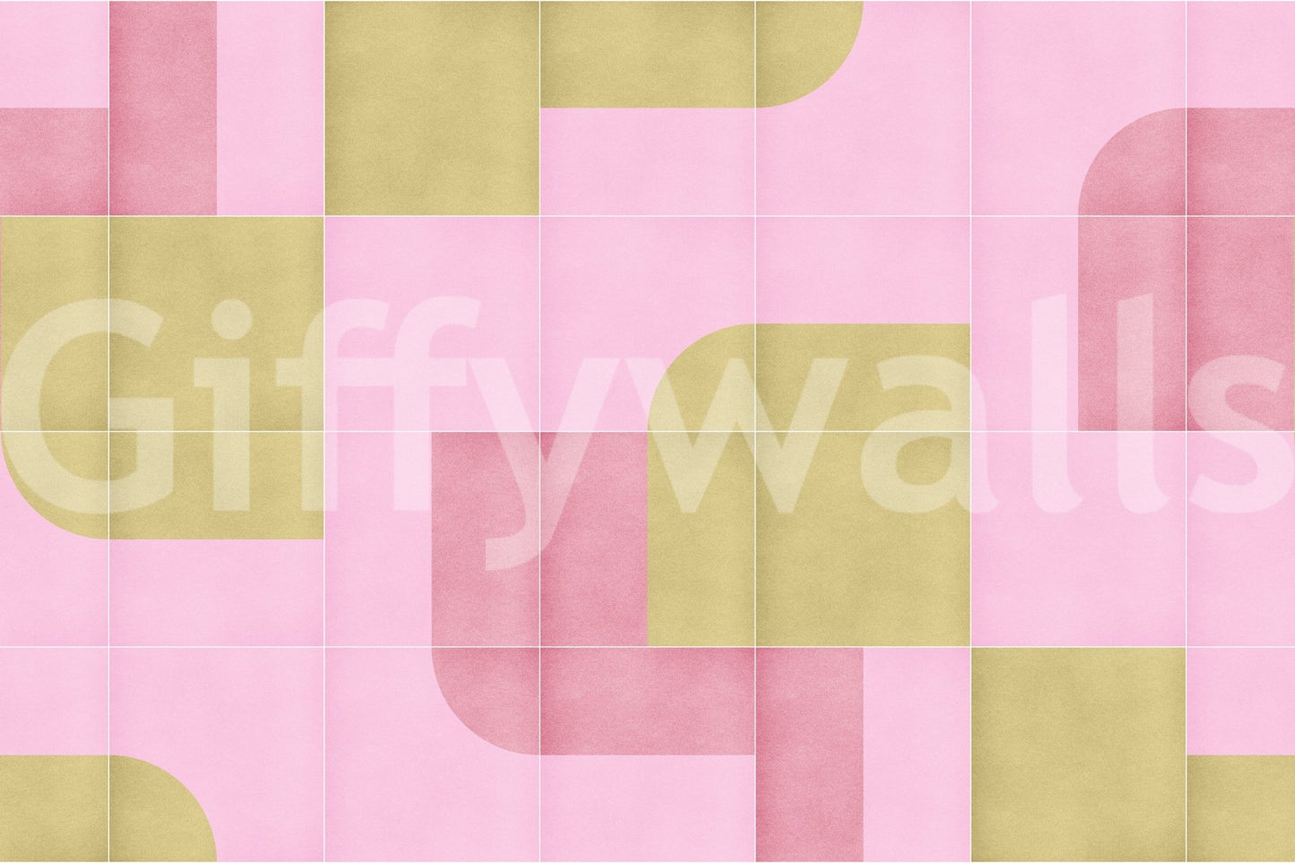 Warm and relaxed tile wallpaper look