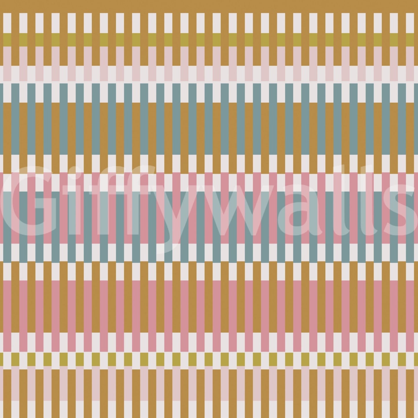 Retro Weave Blocks wallpaper with repeating vertical block pattern, GD9240