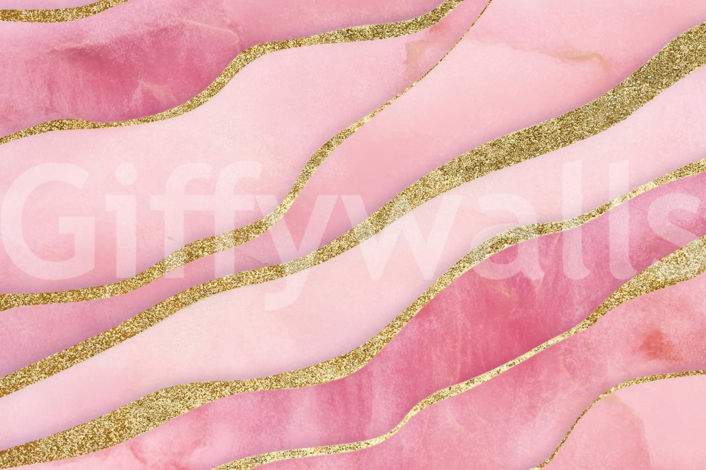 Chic and modern rose quartz wallpaper for feminine interiors