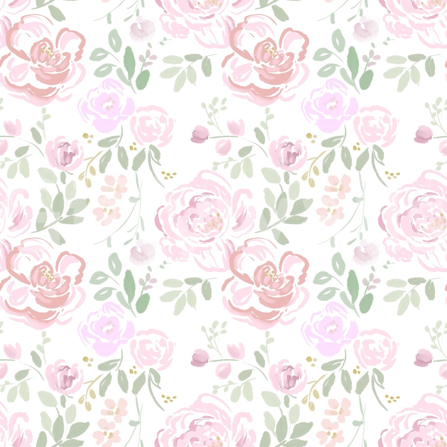 Gentle pattern showing abstract meadow plants and leaves GD5074
