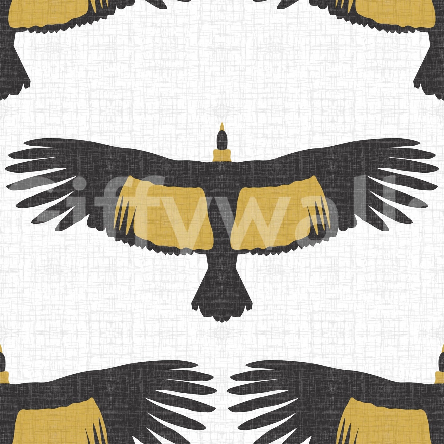 Striking black gold wallpaper