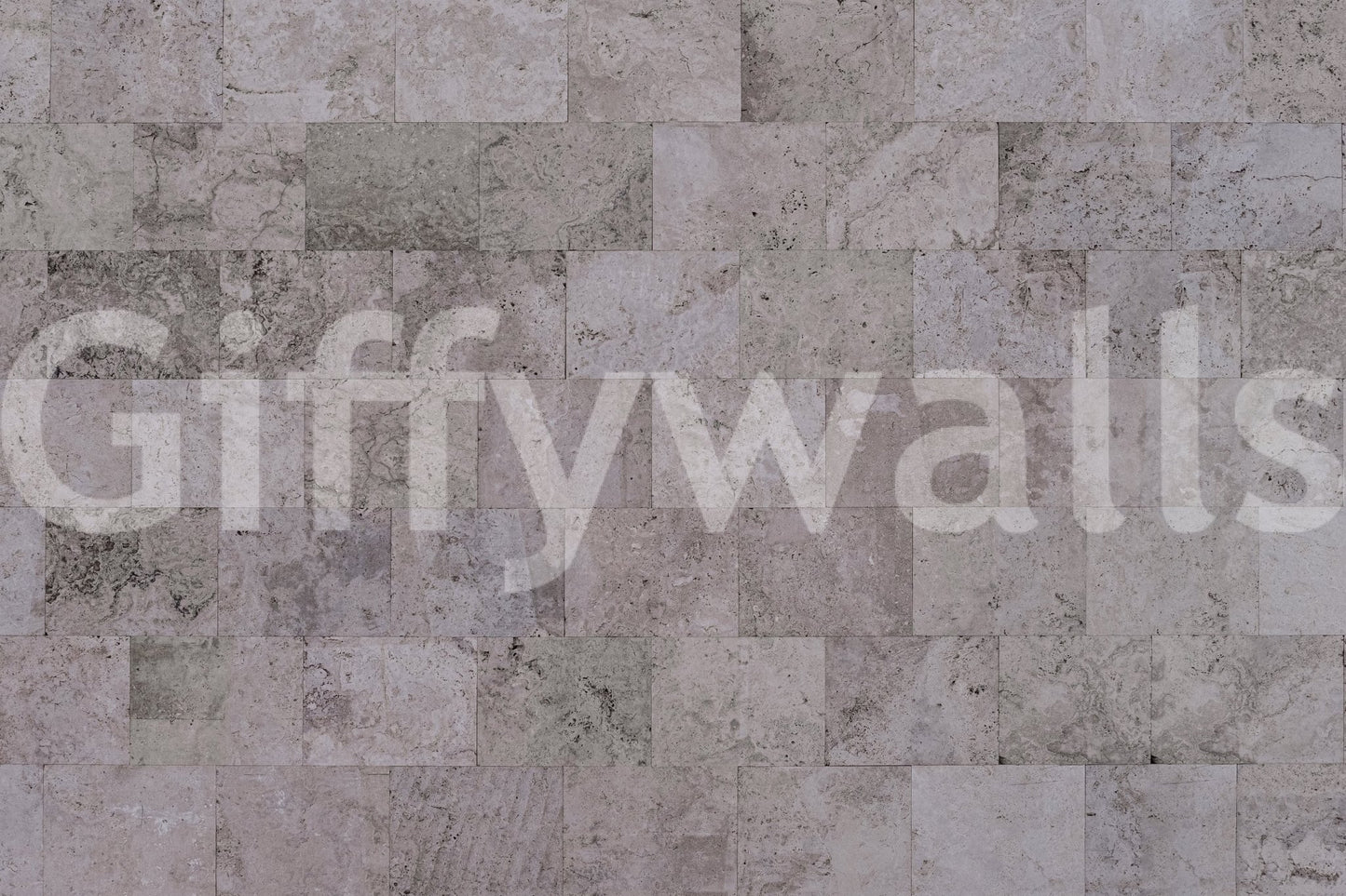 Faux-stone Rustic Block wallpaper on an entryway wall.