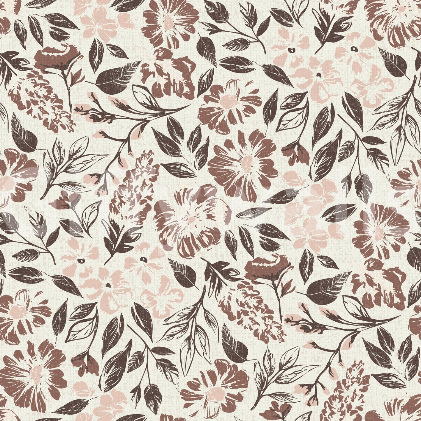 Classic botanical wallpaper mural