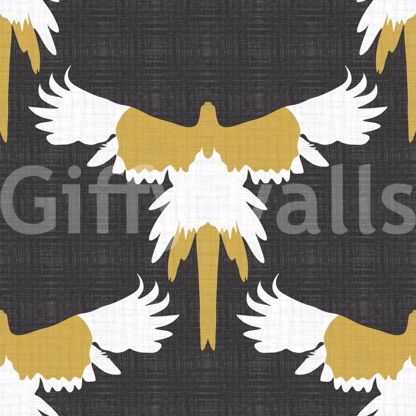 Artistic macaw wall mural