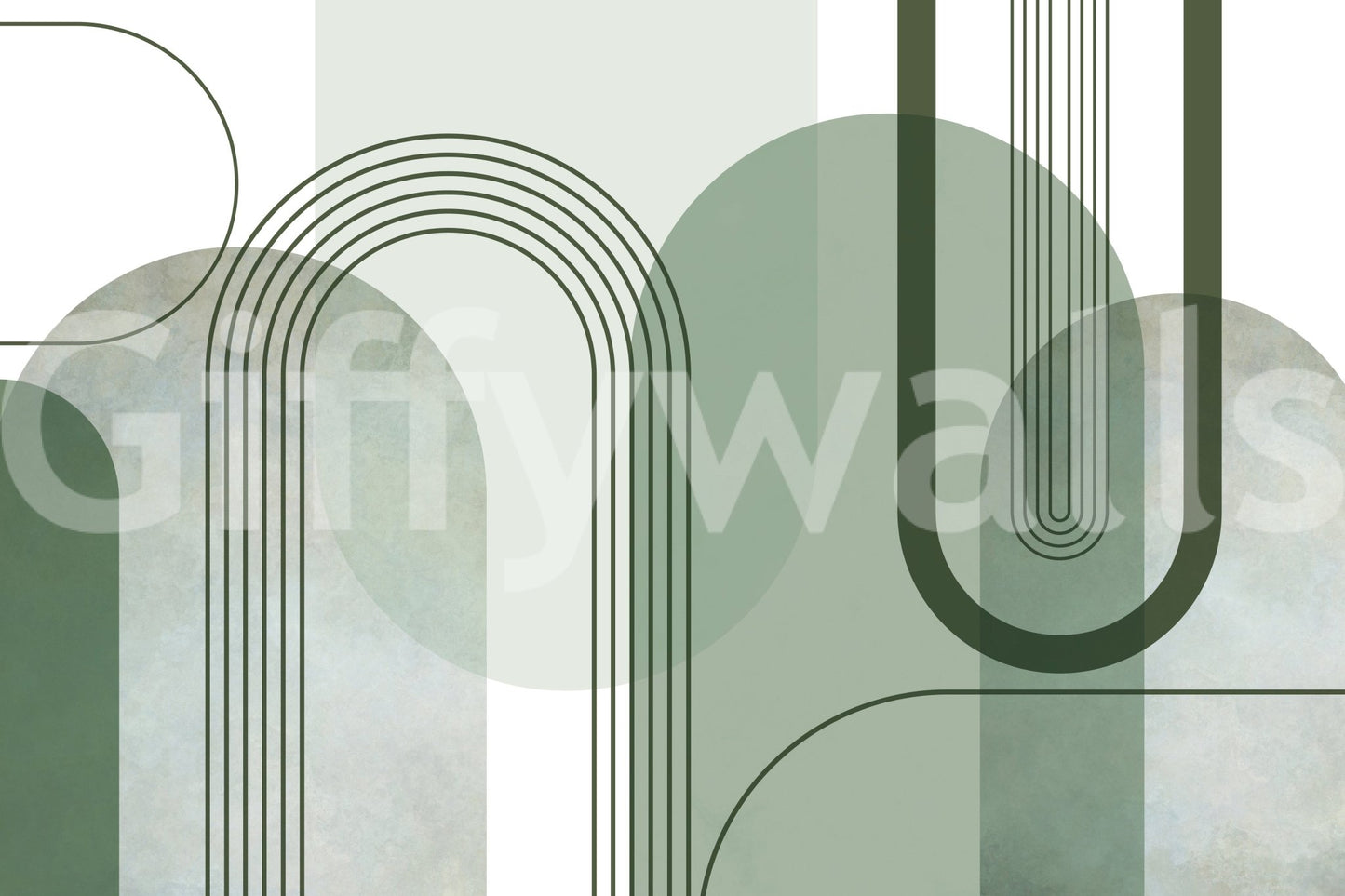 Harmonious mural wallpaper for walls