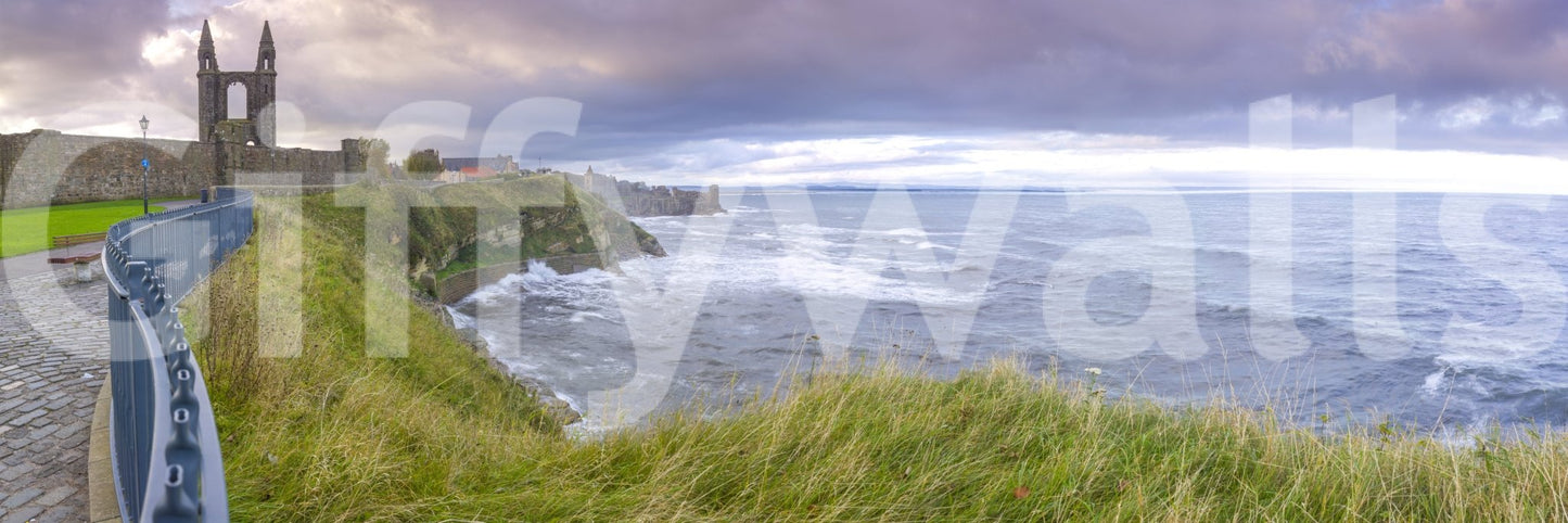 The image feels peaceful and restful, like a walk on a quiet coast.