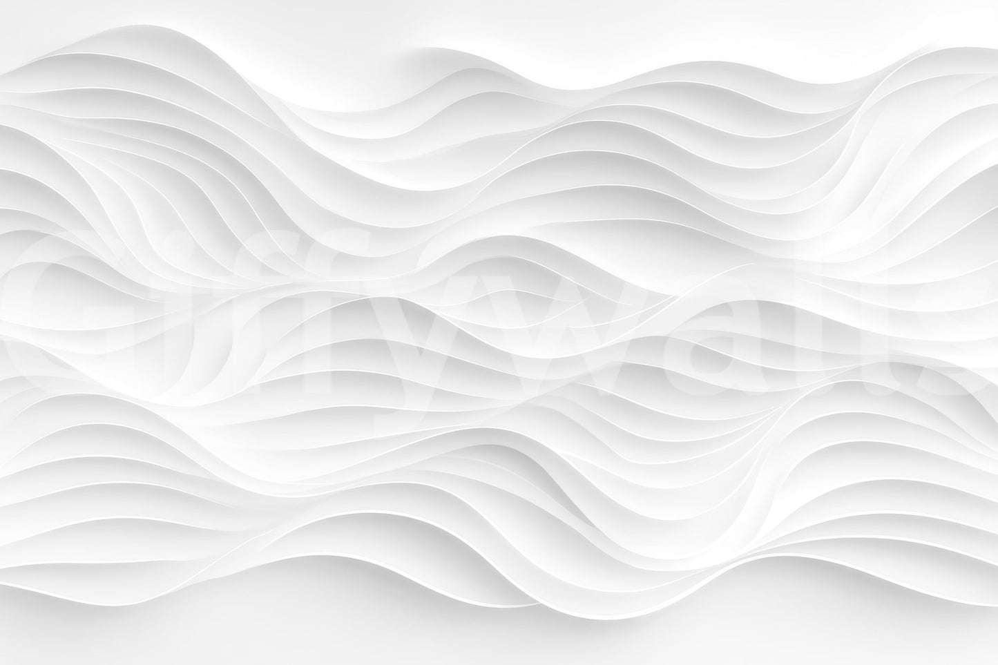 The Sculpted White Serenity mural makes a subtle yet striking statement.