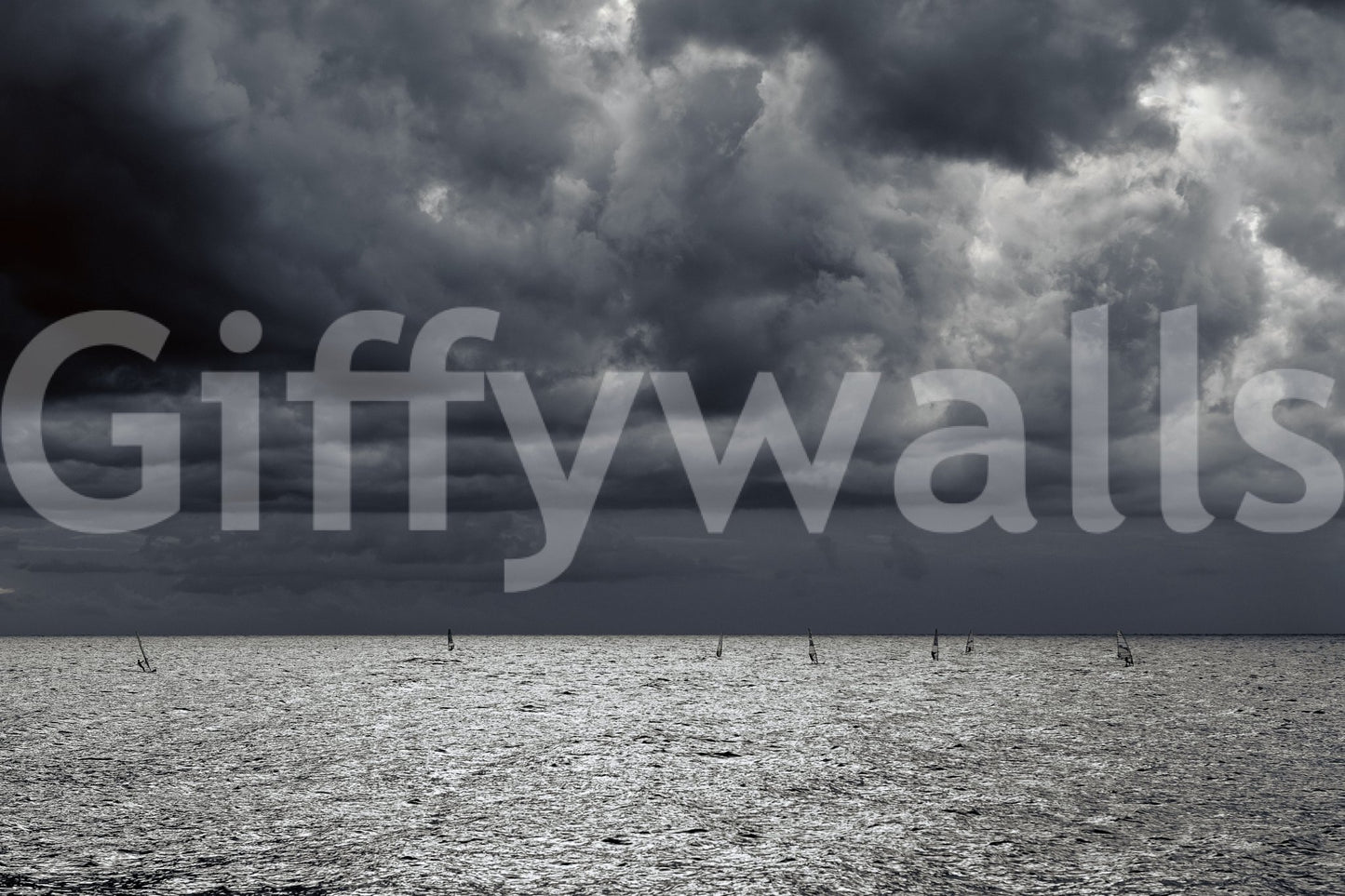 A high-quality serene beach wall mural for walls.