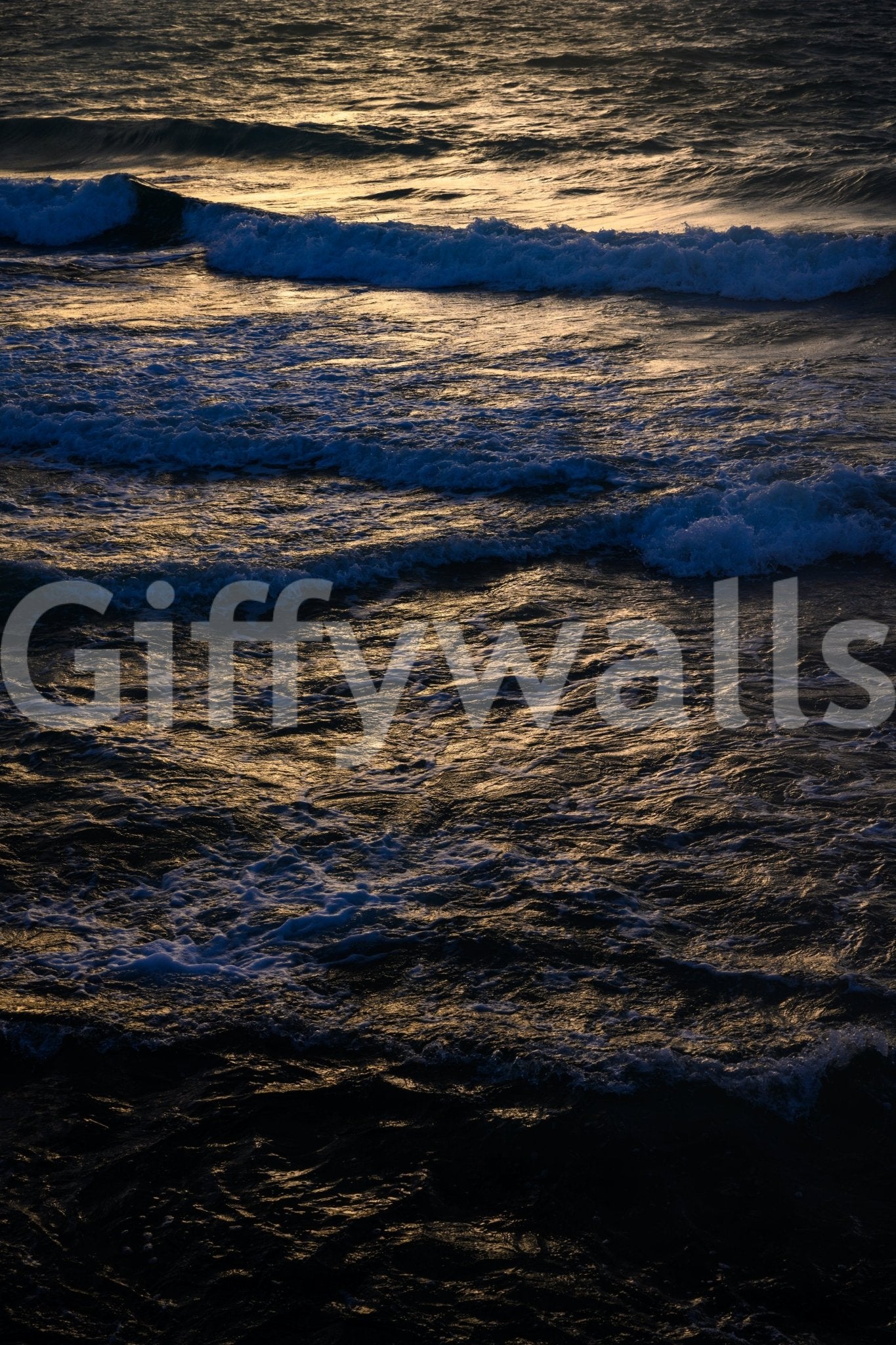 A high-quality serene beach wall mural for walls.