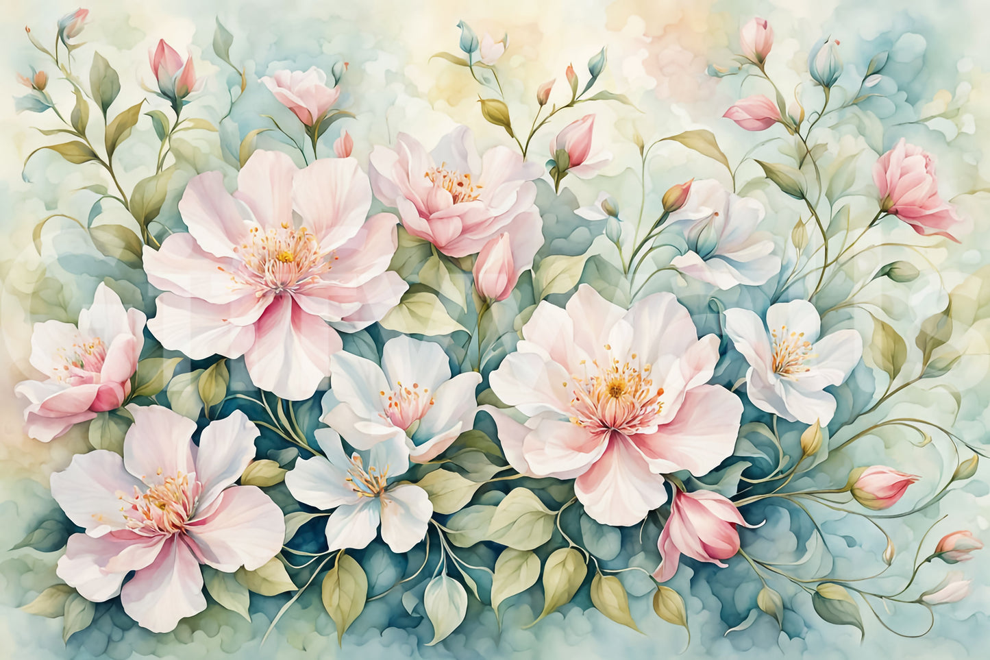 The design is non-realistic and interpretive.