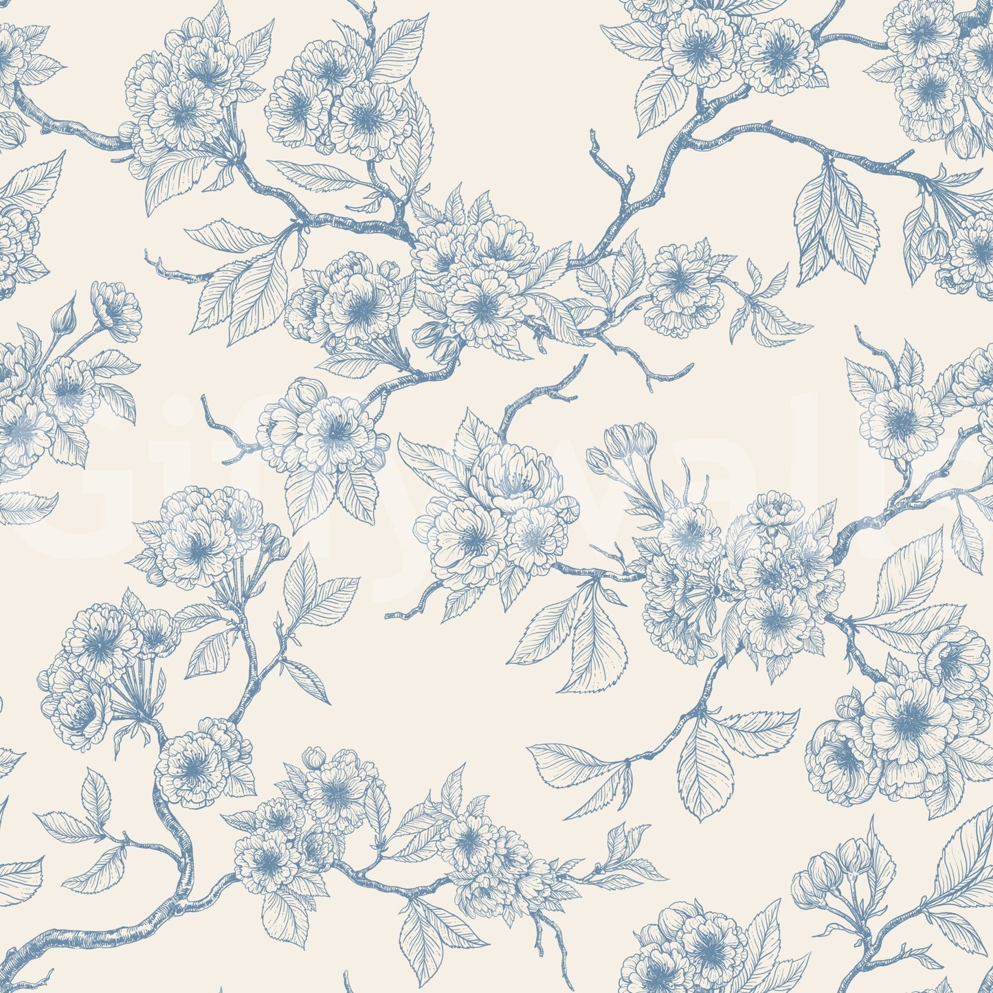 Soft blossom detailing makes Serene Blossom Branches wallpaper easy to style, GD9274