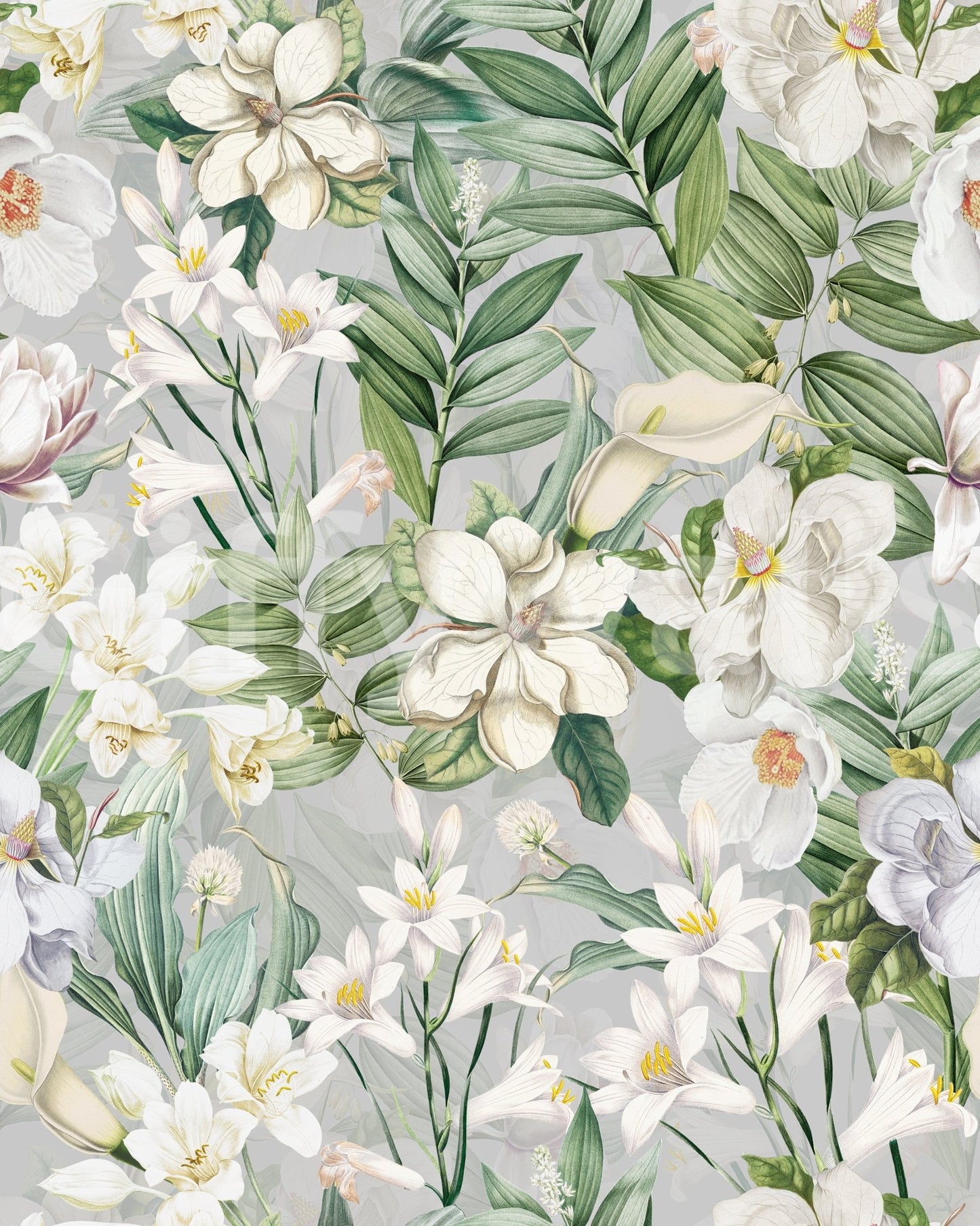 Serene Botanical Bloom Wallpaper