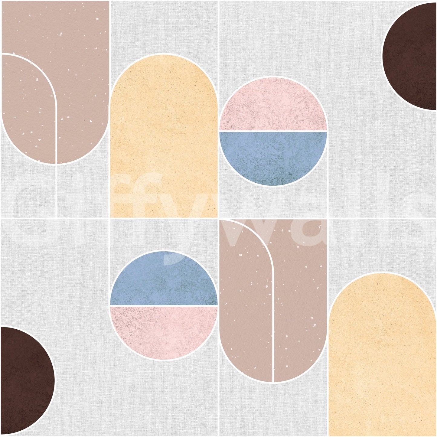 Blush and tan soft pattern decor