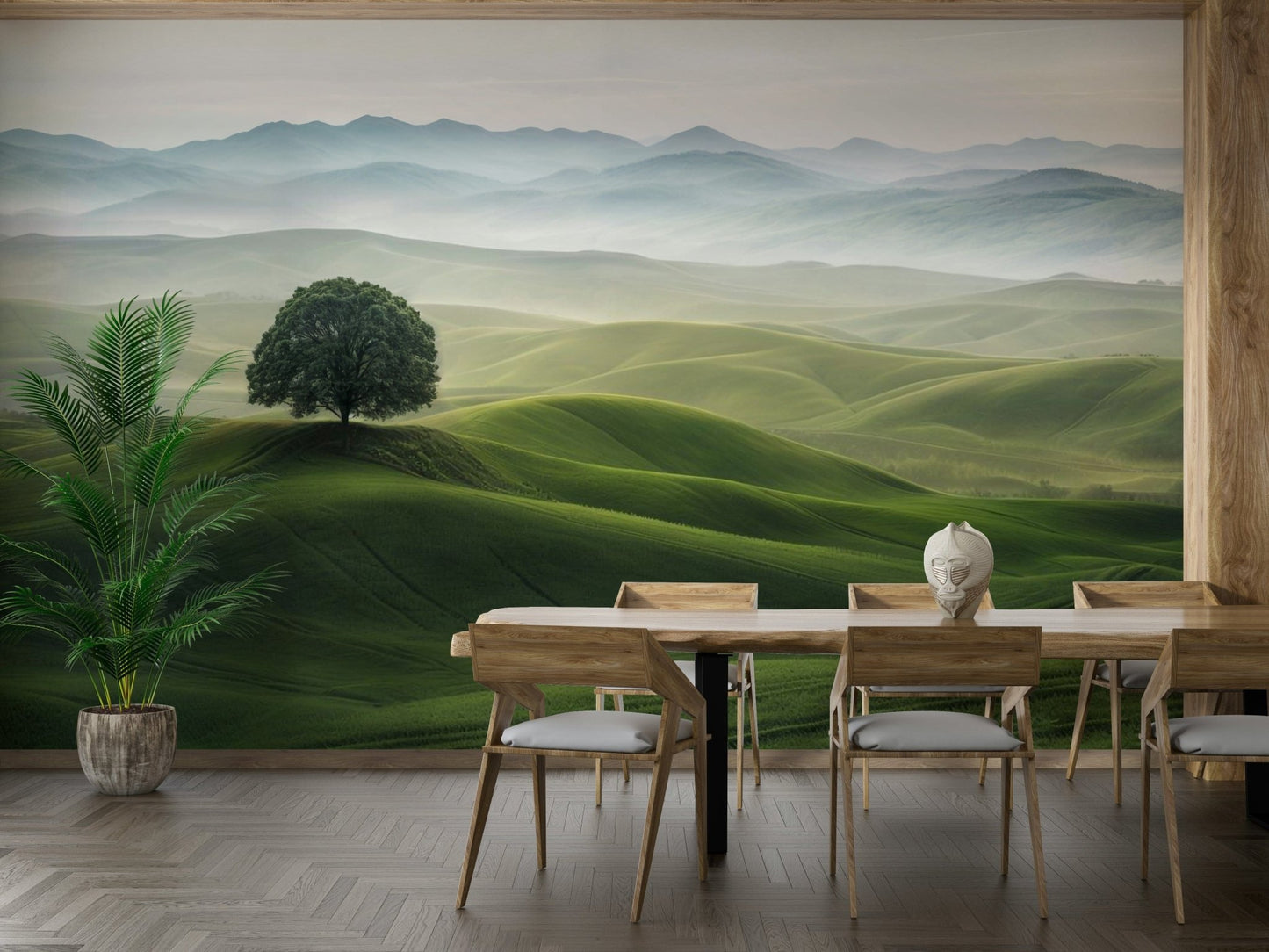 Serene Hills wallpaper creating a peaceful atmosphere