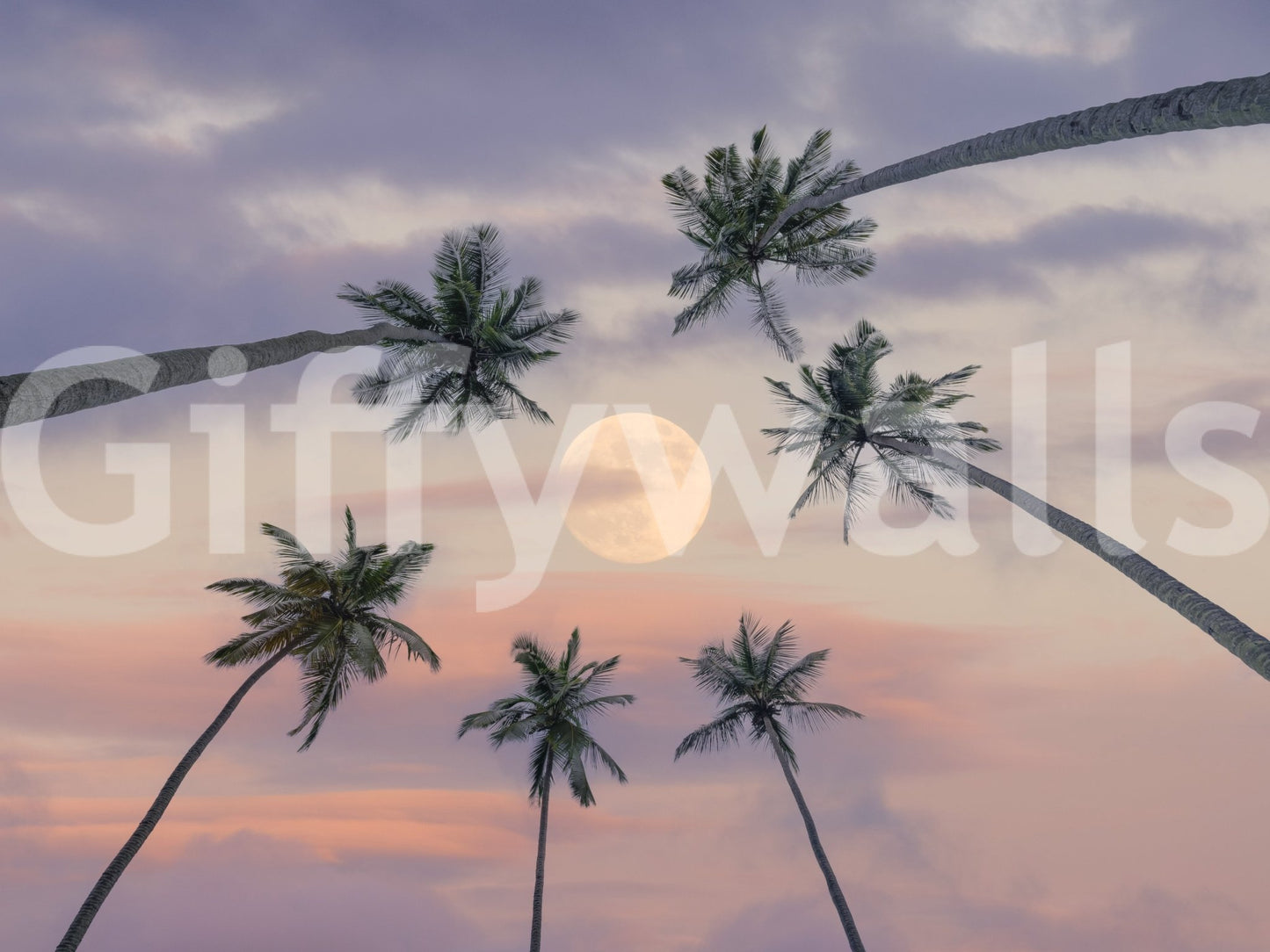 A high-quality serene ocean wall mural for walls.