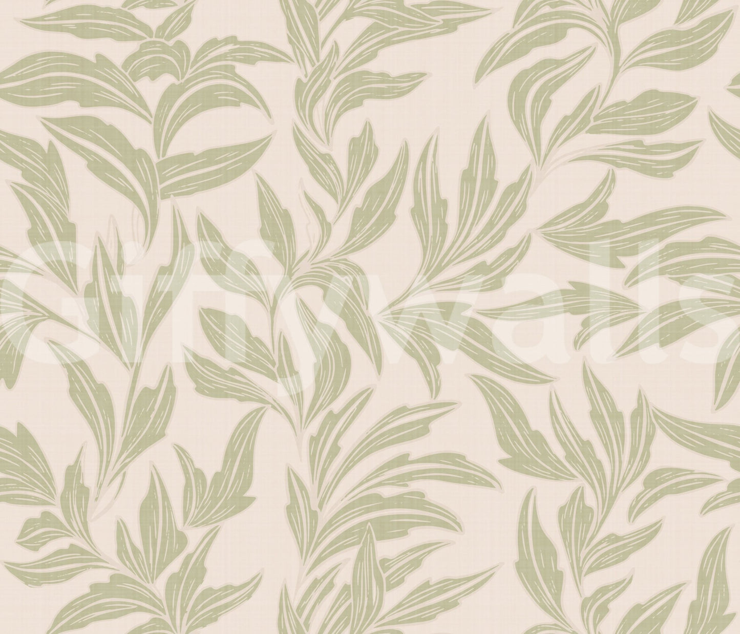 Wallpaper for walls with soft greenery