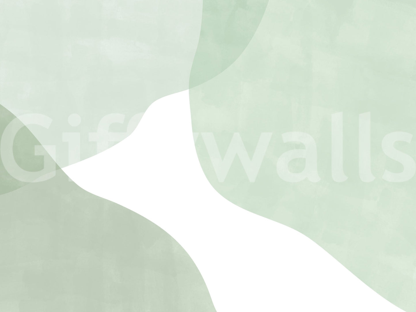 A high-quality serene green wall mural for walls.