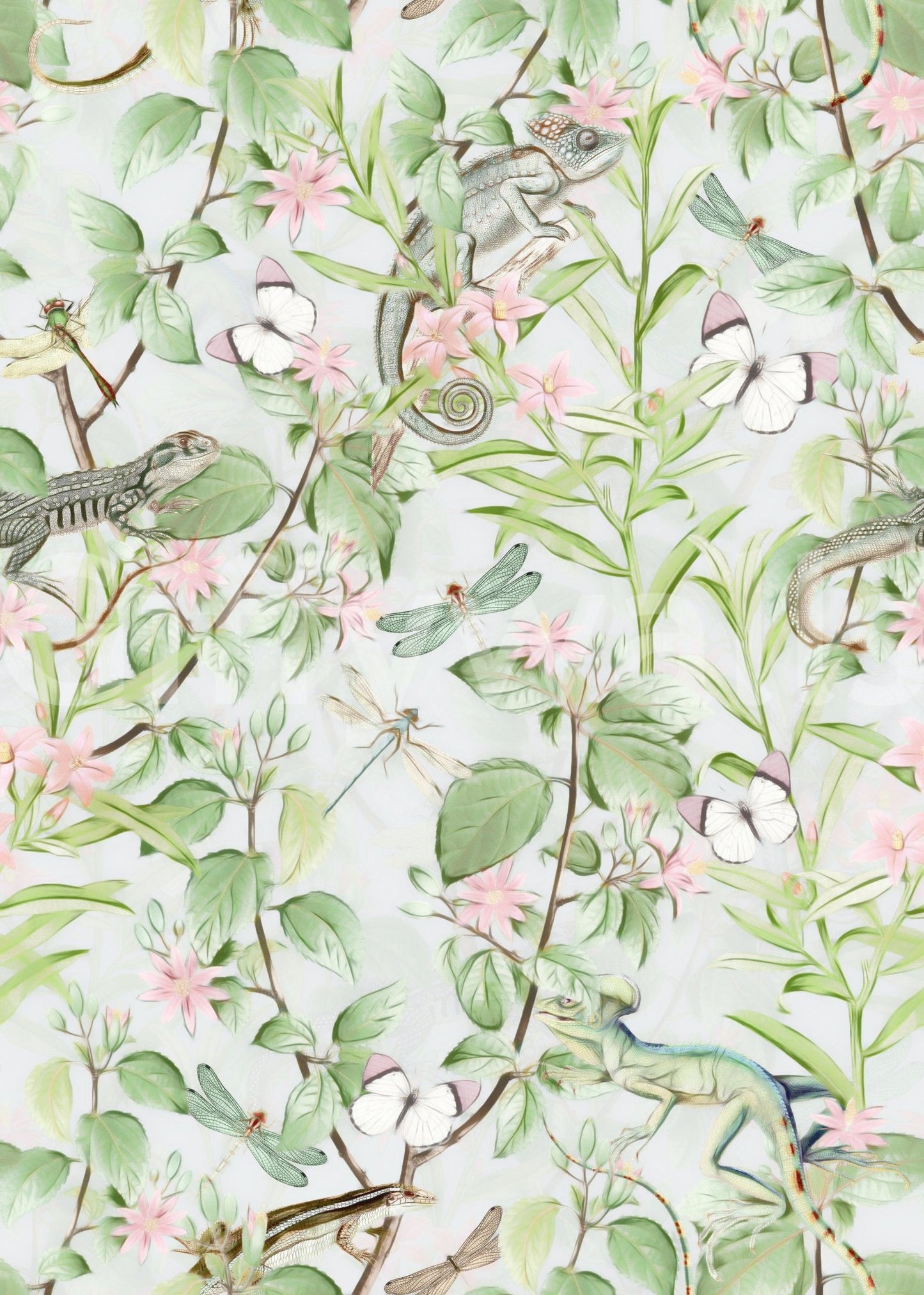 Serene Sanctuary: Botanical Dreamscape Wallpaper