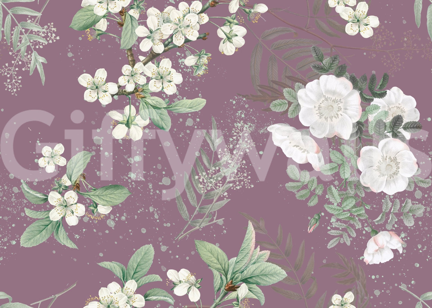 Serenity Garden Blooming Wall MuralGD9375