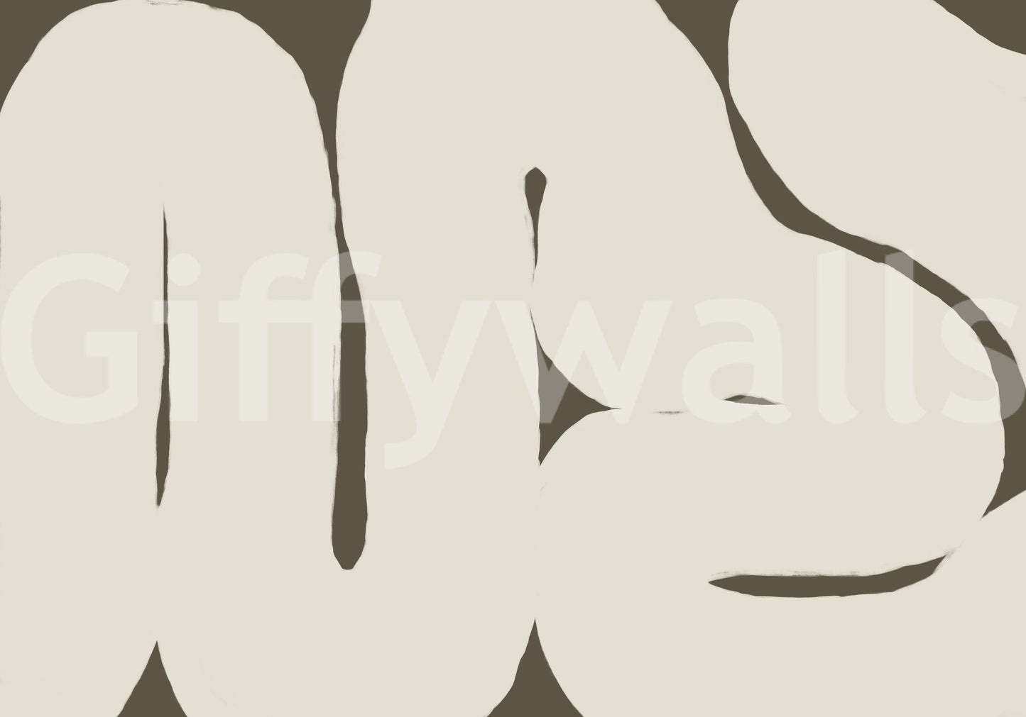 Silenced Current mural featuring smooth abstract design