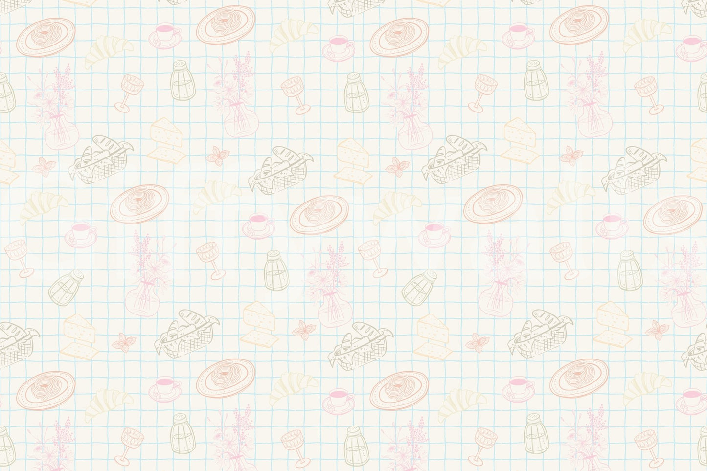 The style is a soft-focus illustration or a painterly design.