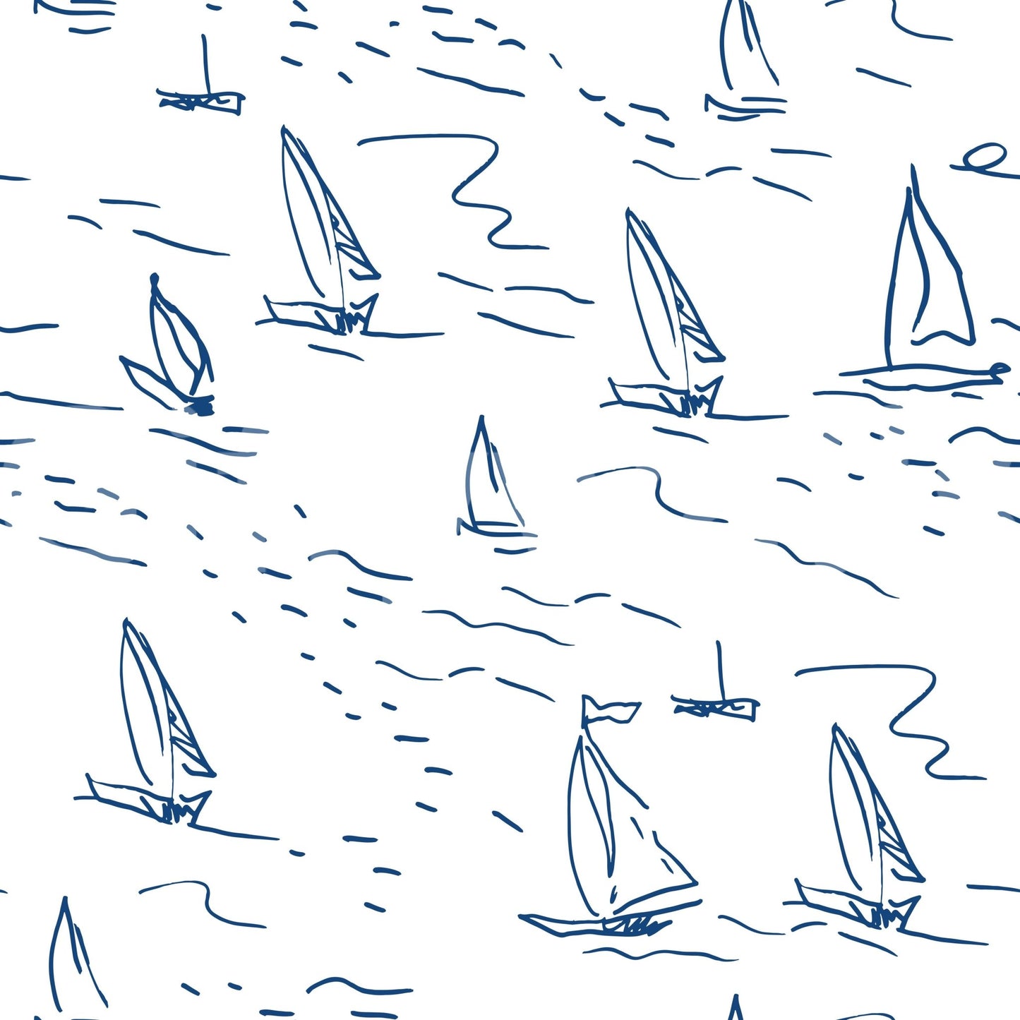 Wallpaper for walls with a marine theme