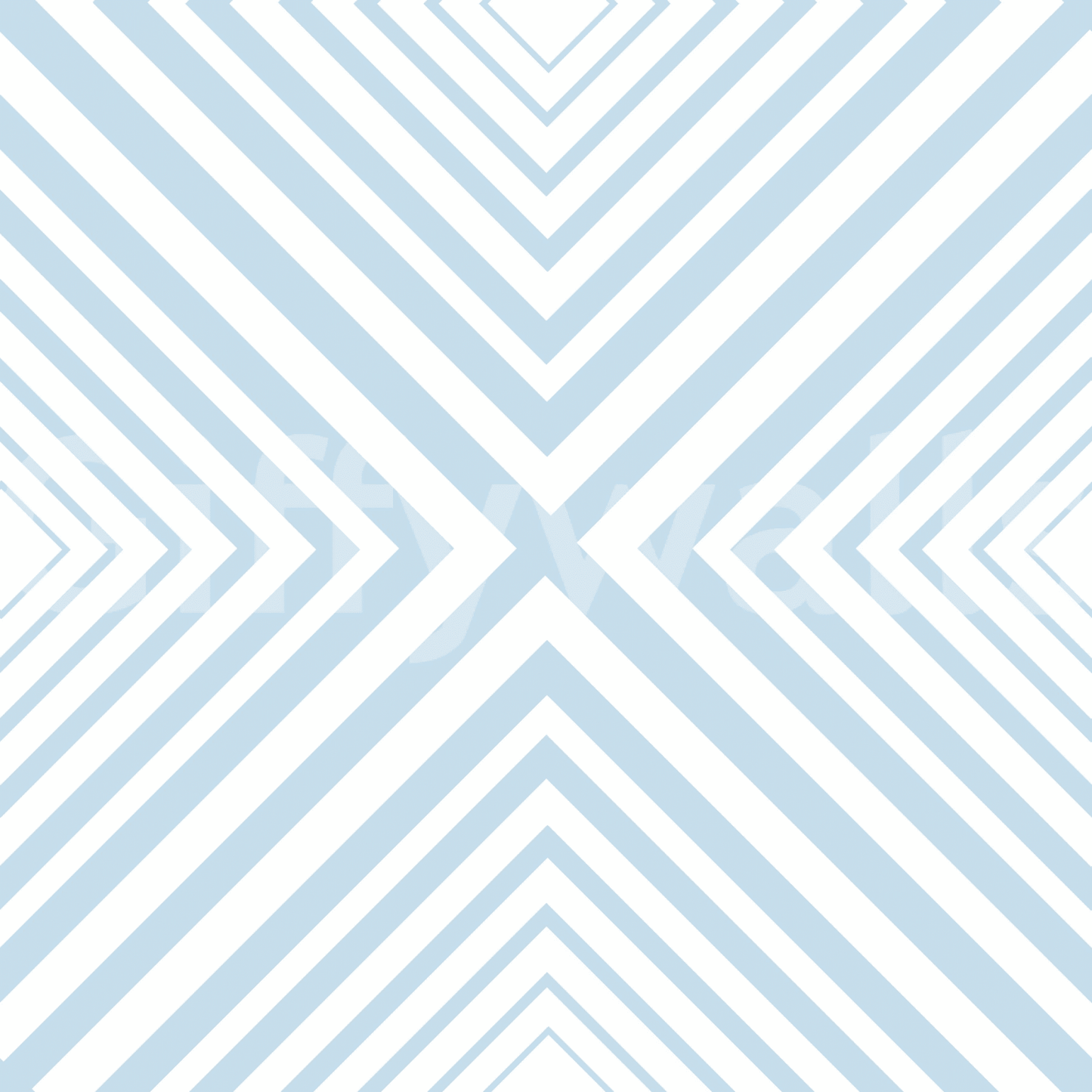 Sky Blue Chevron minimalist wall mural, elegant V-shape geometry.