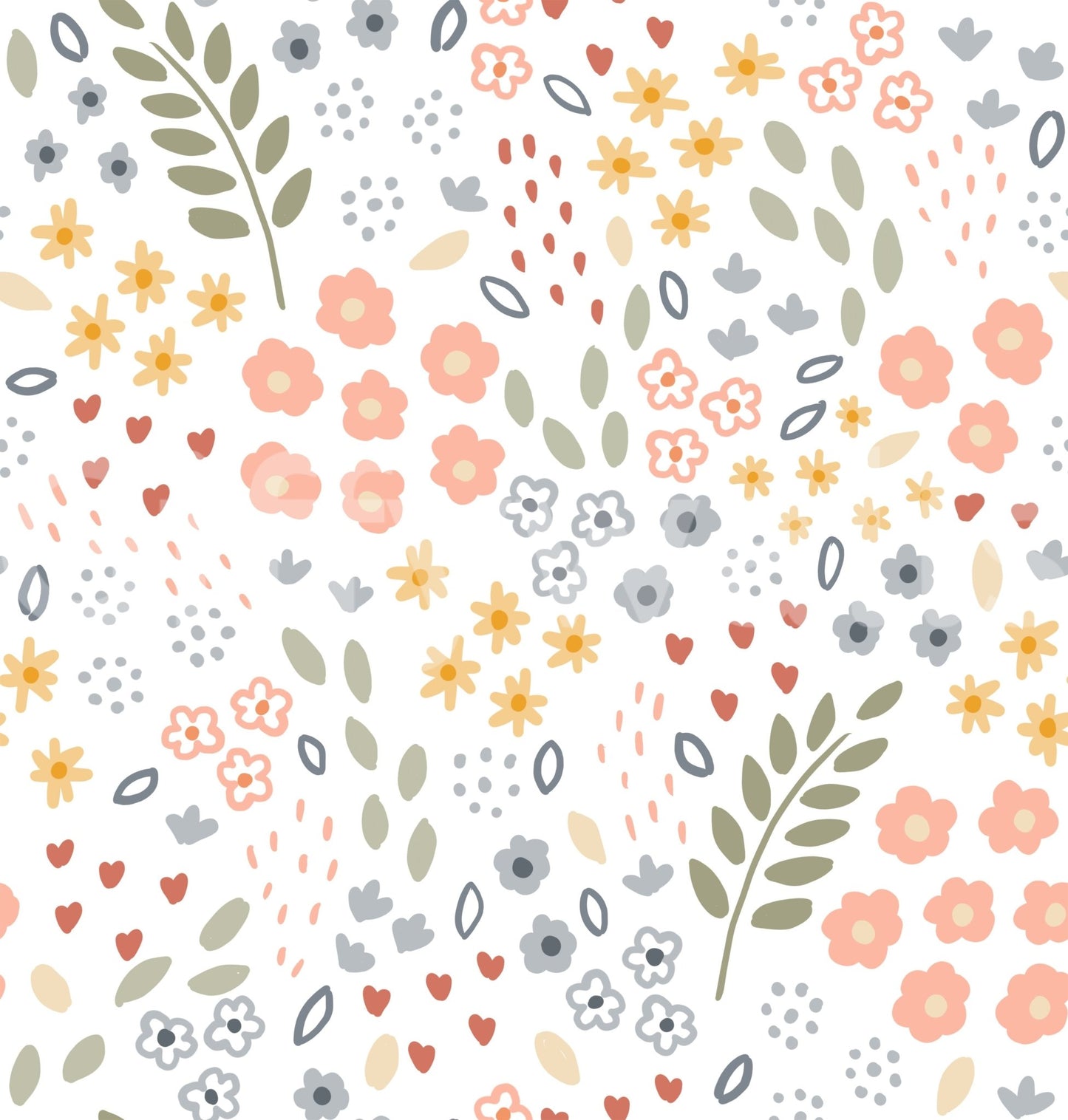 Pastel floral wallpaper to brighten your walls, GD1811