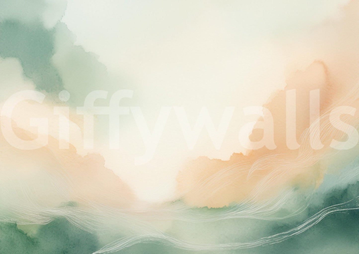 Soothing sky mural to add calmness to your home décor